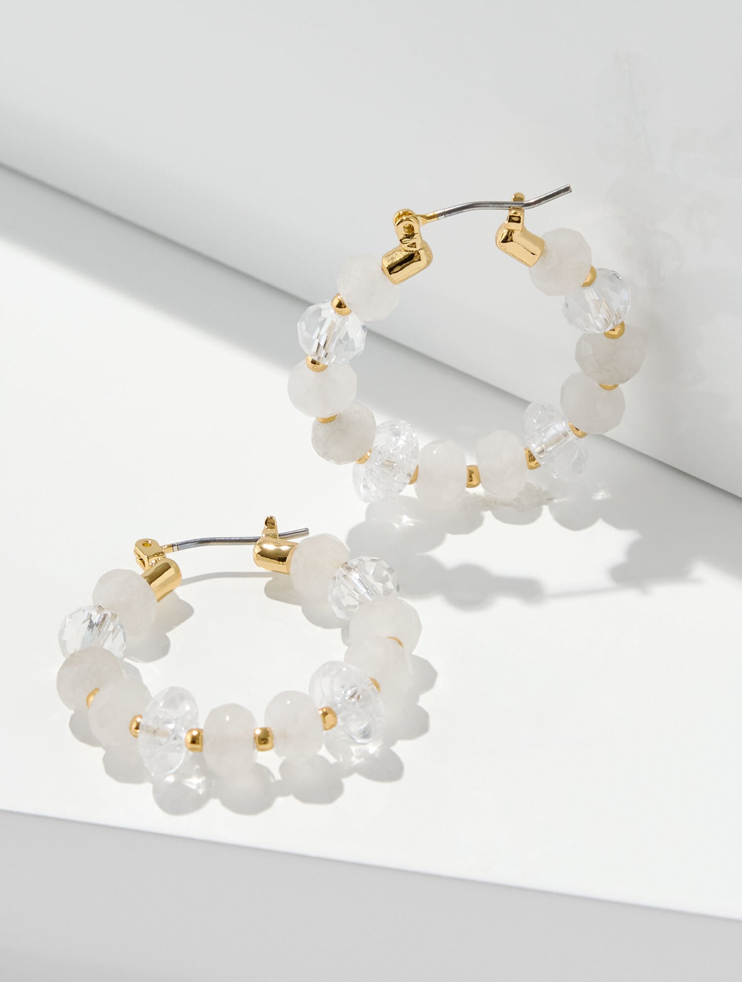 Sweet Pearl Hoop Earrings