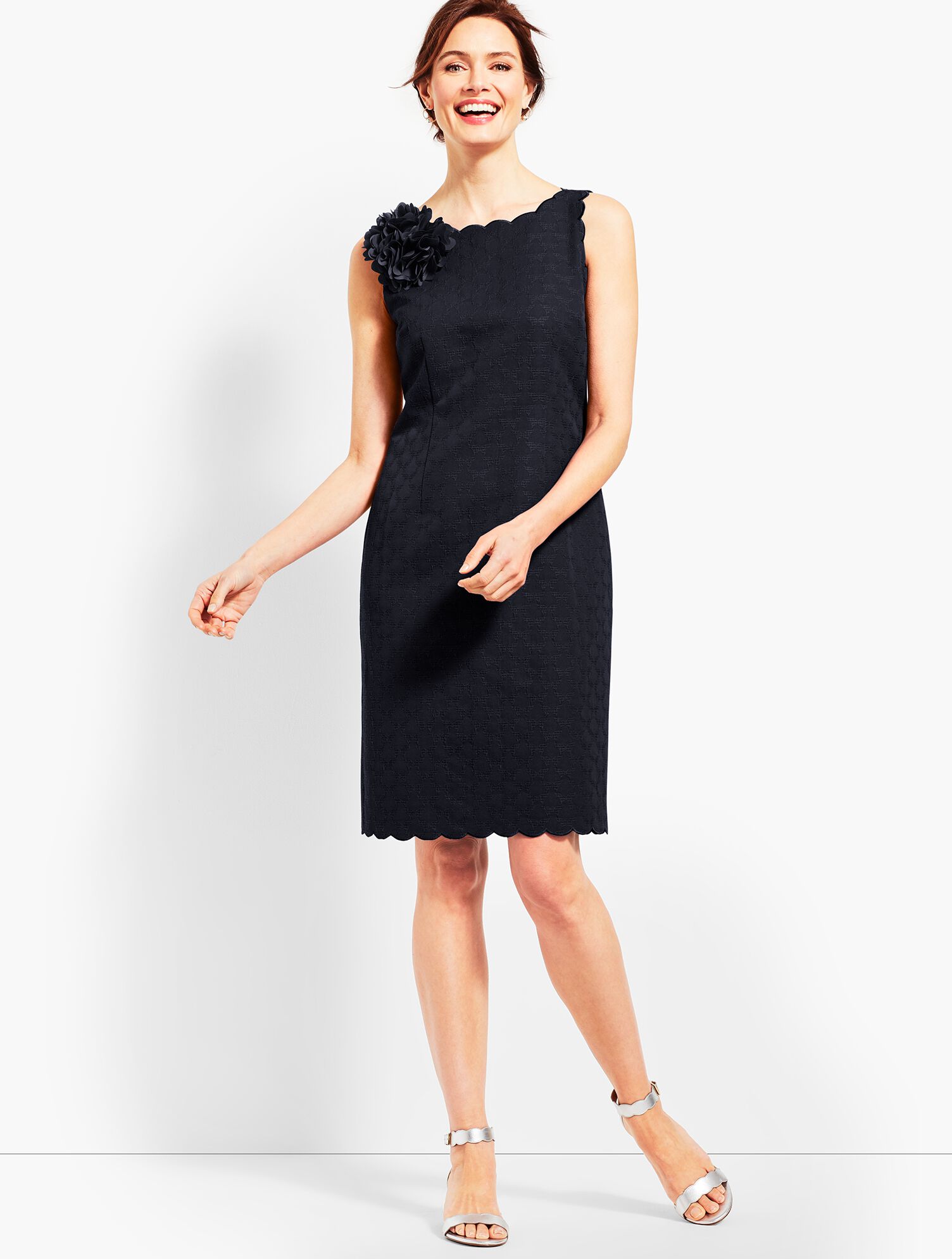 Jacquard Sheath Dress | Talbots