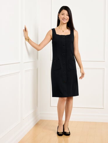 Women's Black Gauze Wear To Work Dresses | Talbots Women's Black Gauze Wear To Work Dresses | Talbots