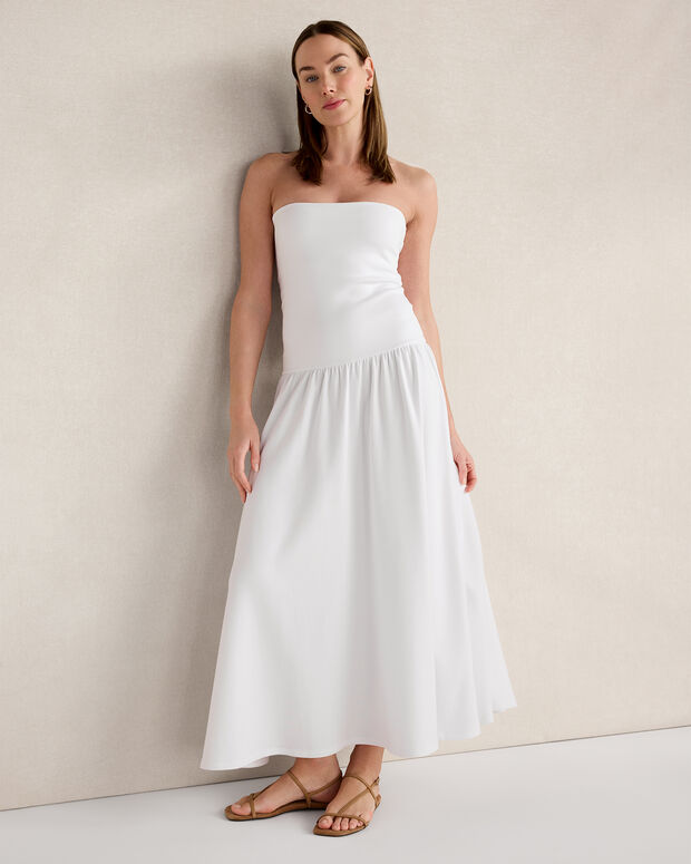 Organic Cotton Modal Strapless Dress