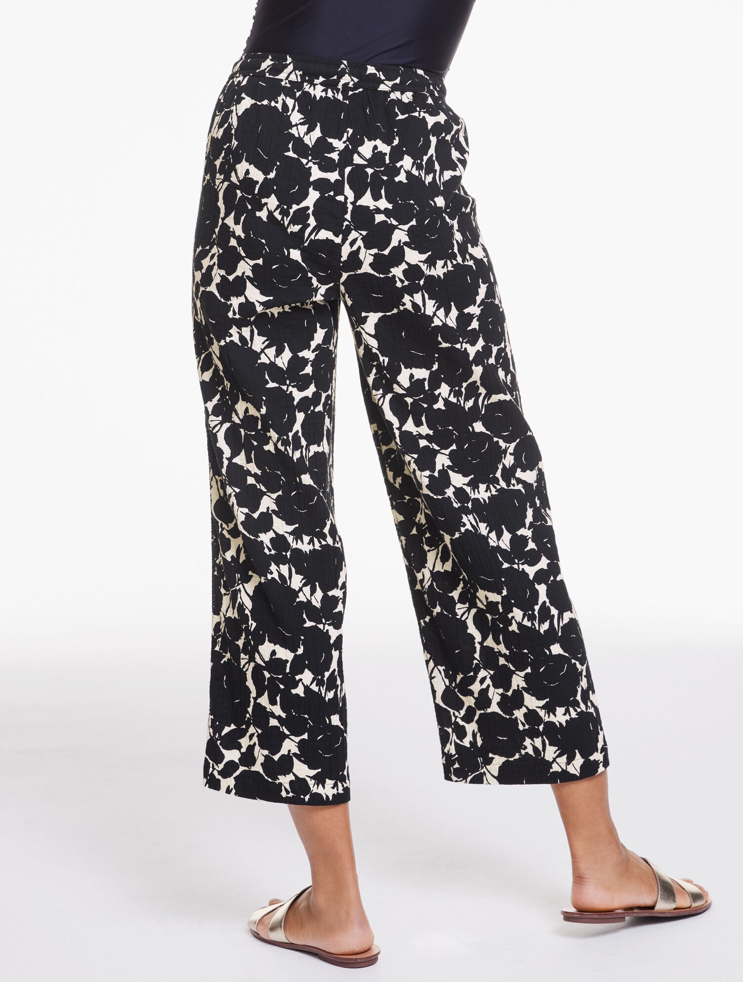 Aqua Club Gauze Pant Cover-Up - Capri Rose