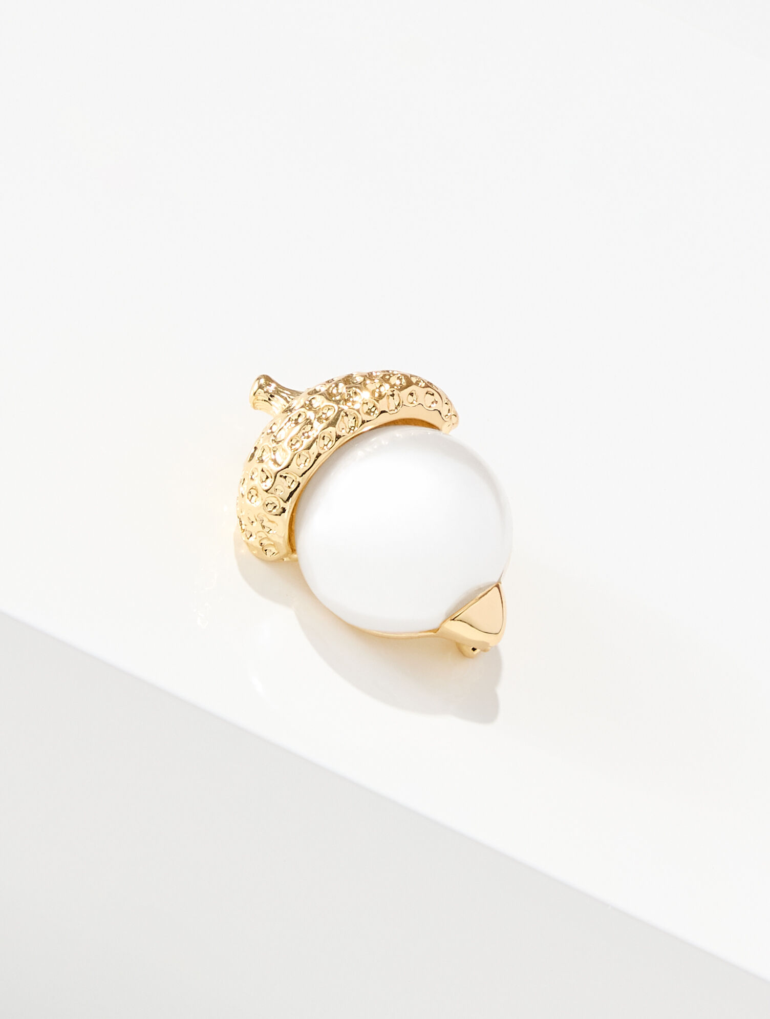 Pearl Acorn Brooch