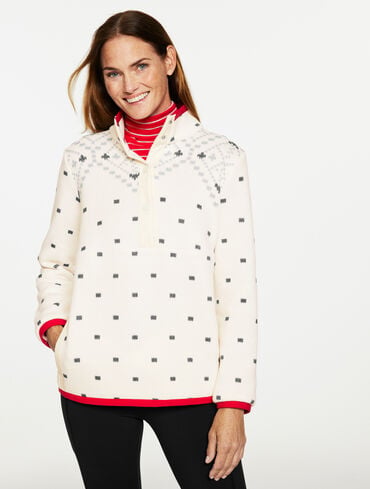 Sherpa Mockneck Pullover - Diamond Fair Isle
