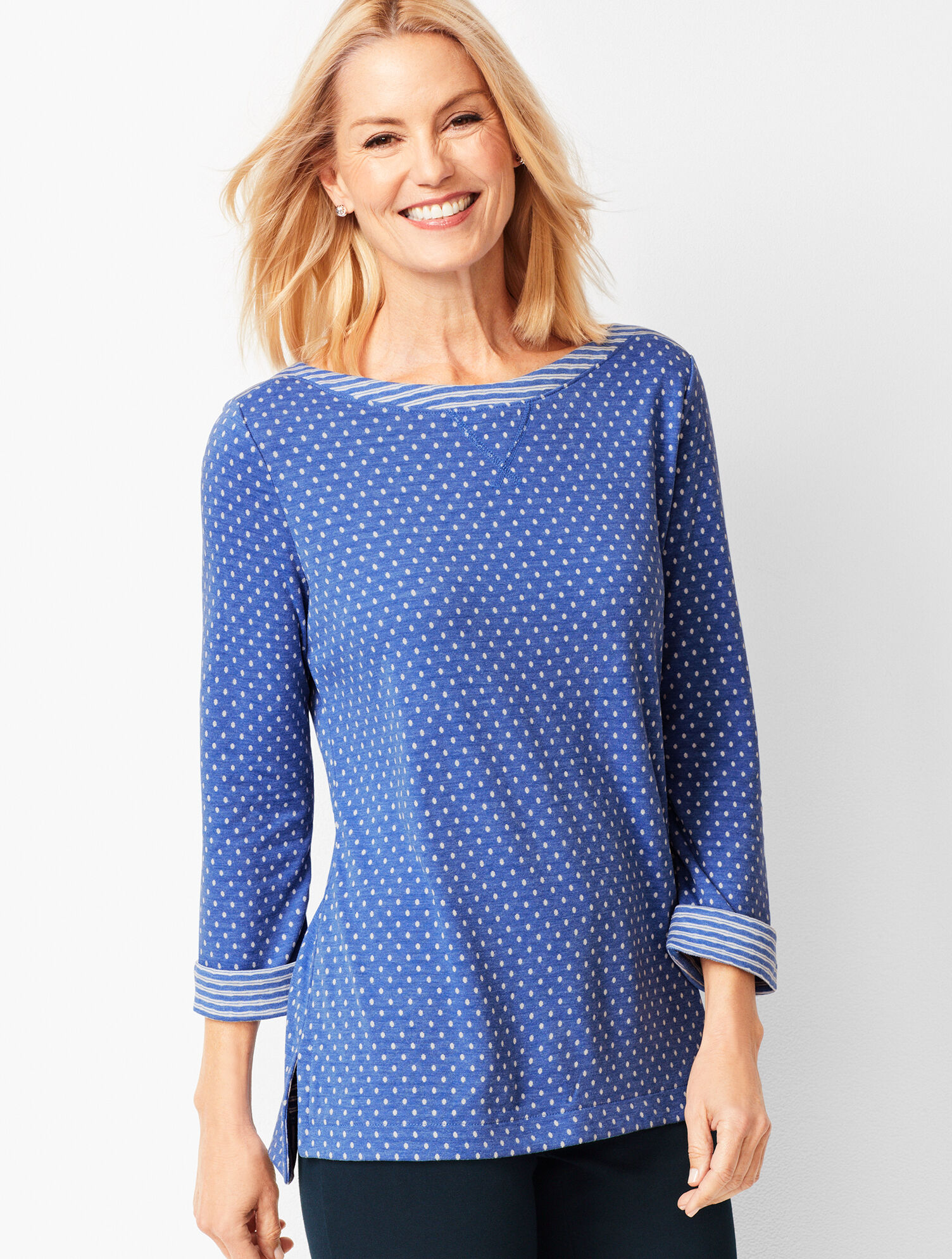 Double-Knit Dot Top