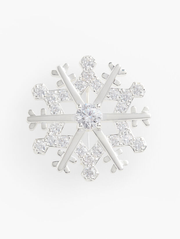 Sterling Silver Snowflake Brooch