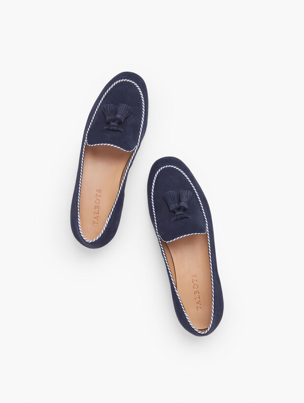 Cassidy Tasseled Loafers - Suede | Talbots