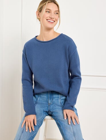 Chunky Knit Roll Neck Sweater