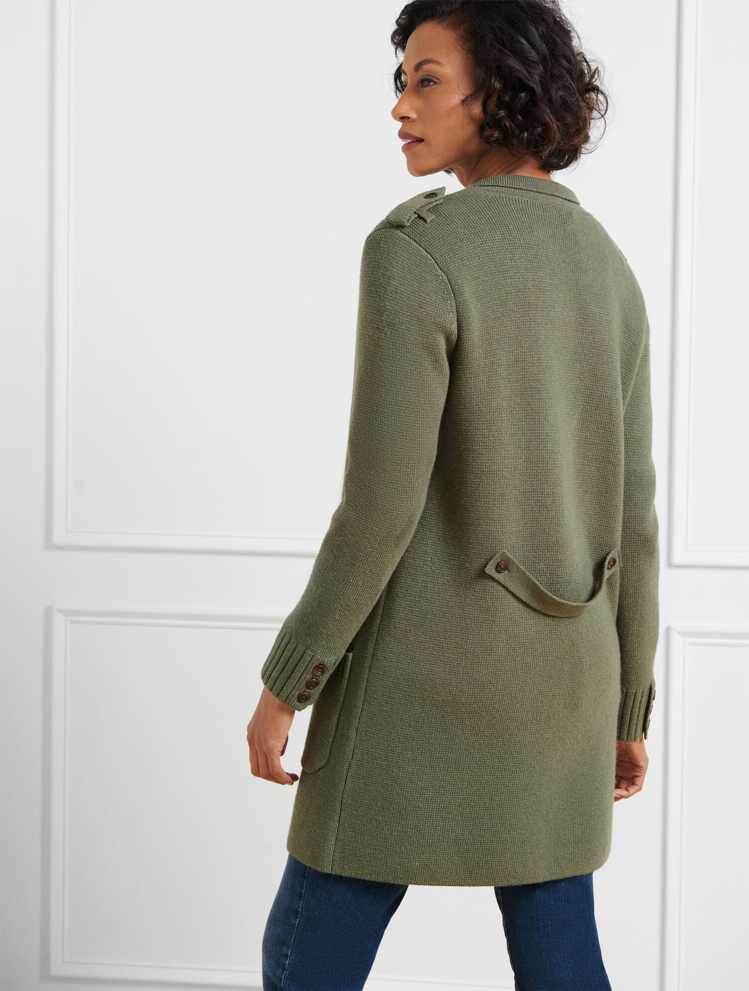 Notch Collar Cardigan