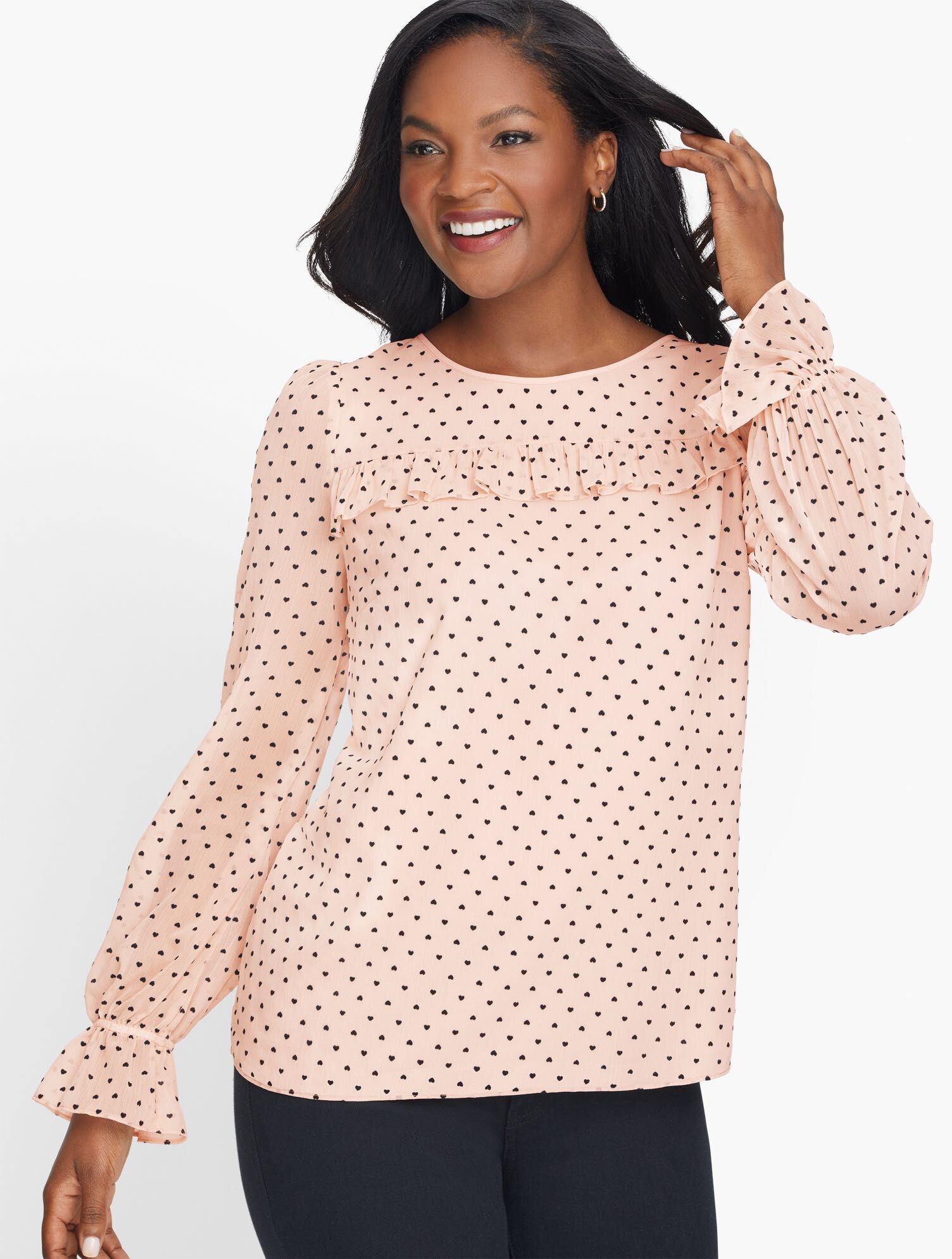 Feminine Hearts Top | Talbots