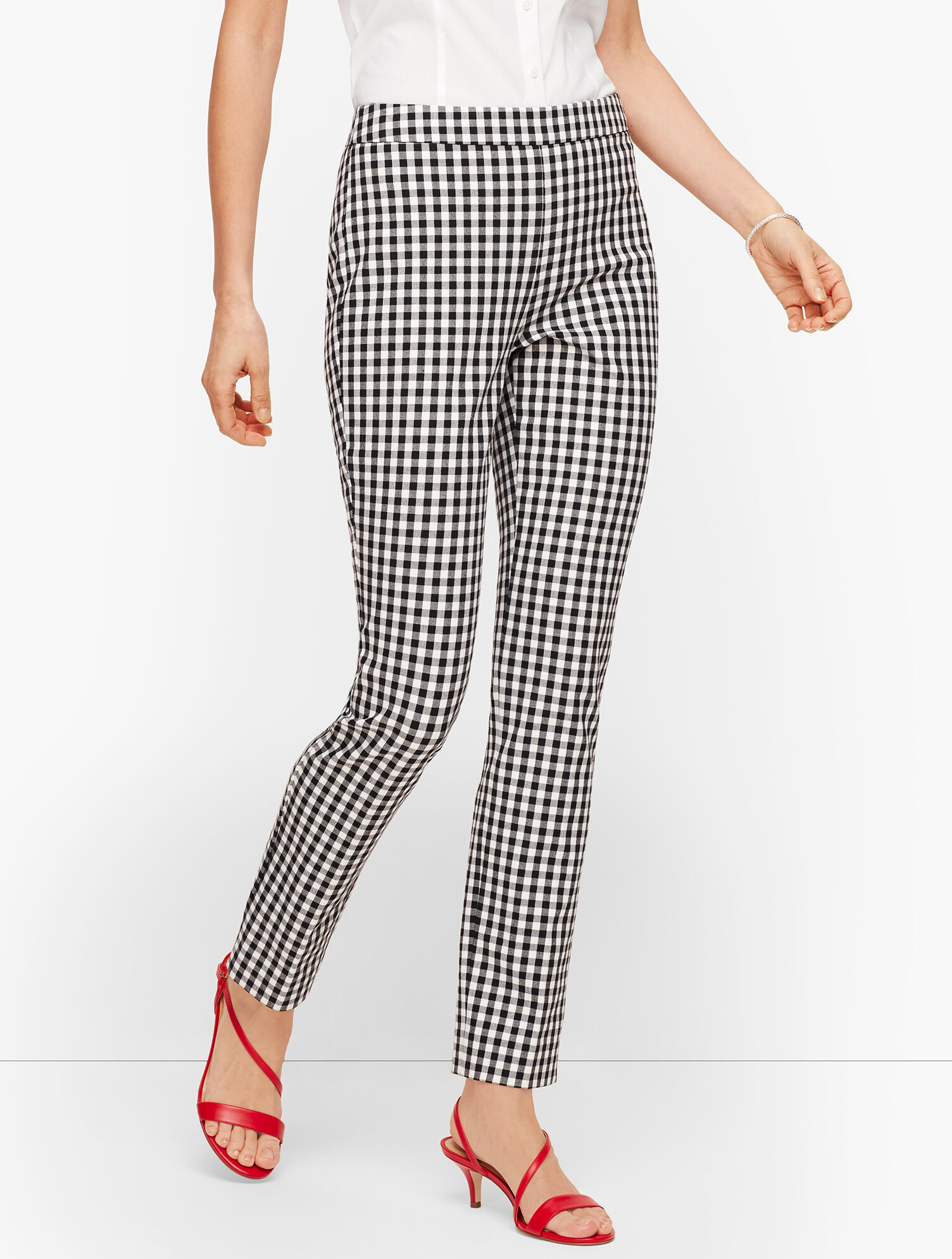 Talbots Chatham Ankle Pants Springtime Gingham Talbots