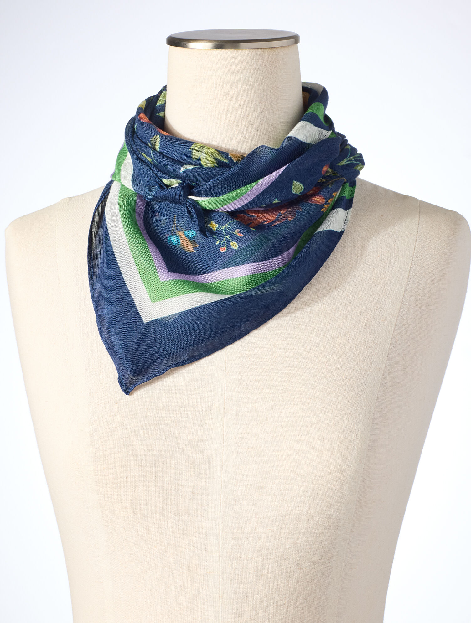 Romantic Foliage Square Scarf