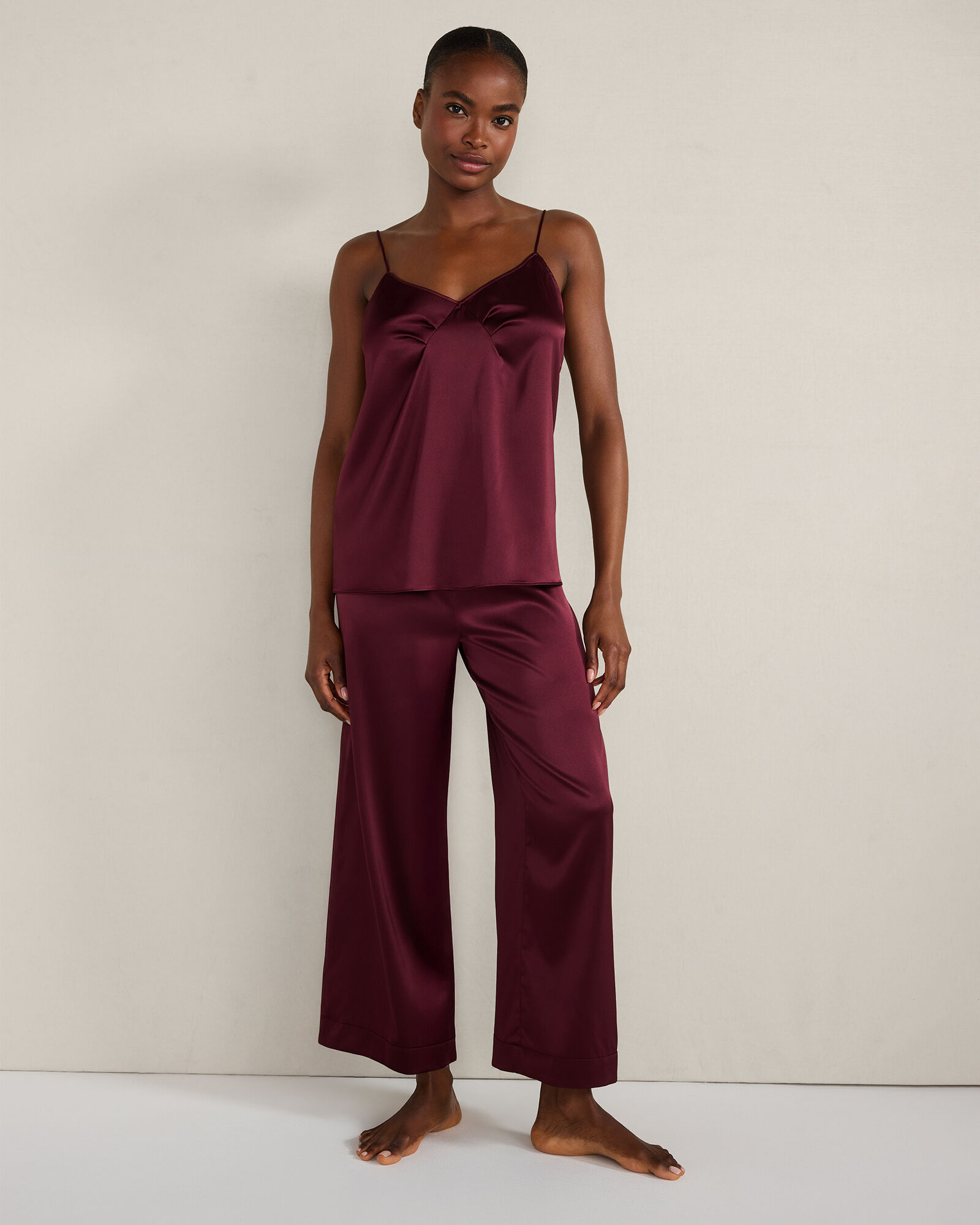Washable Silk Pleated Cami