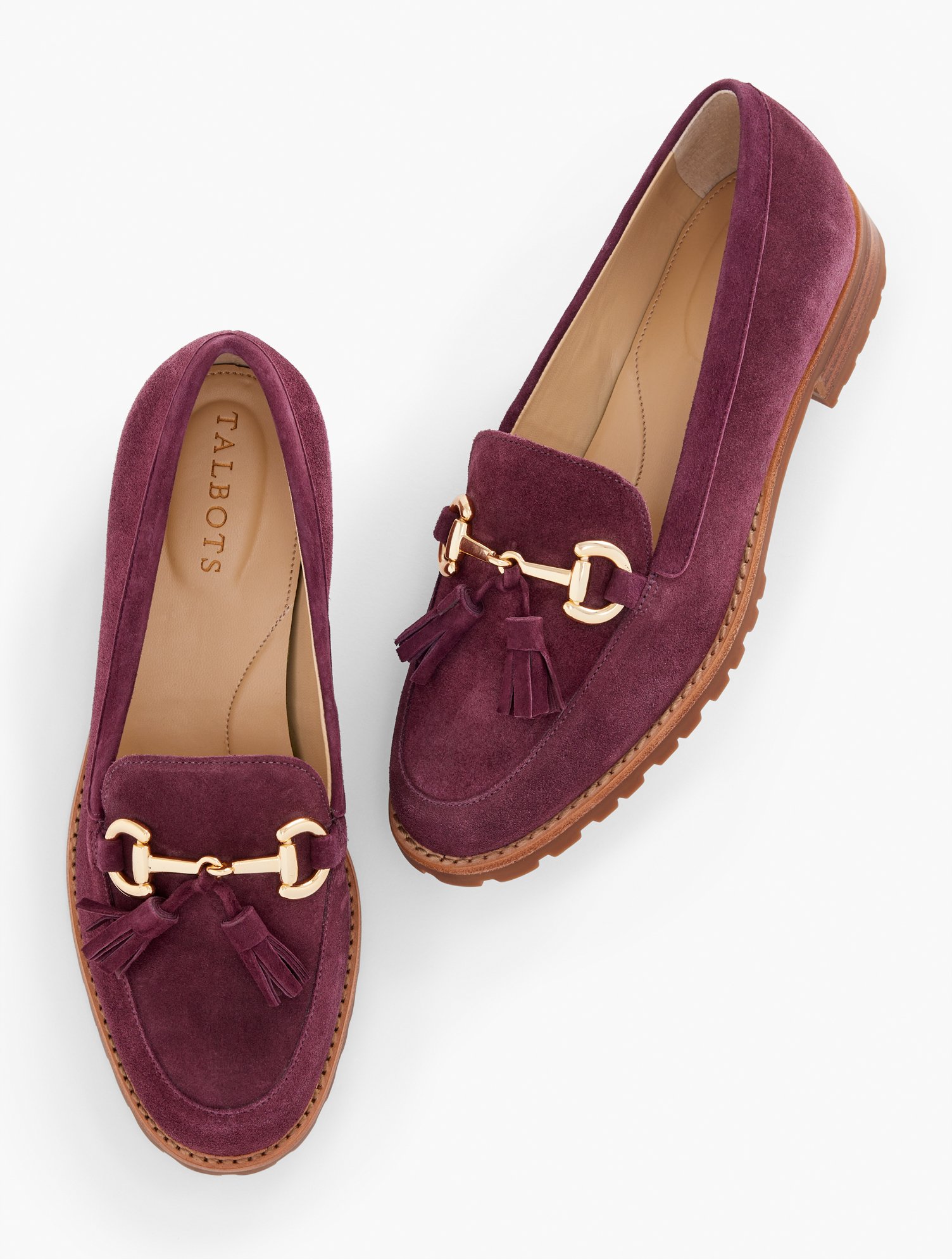 Cassidy Tassel Loafers Suede Talbots