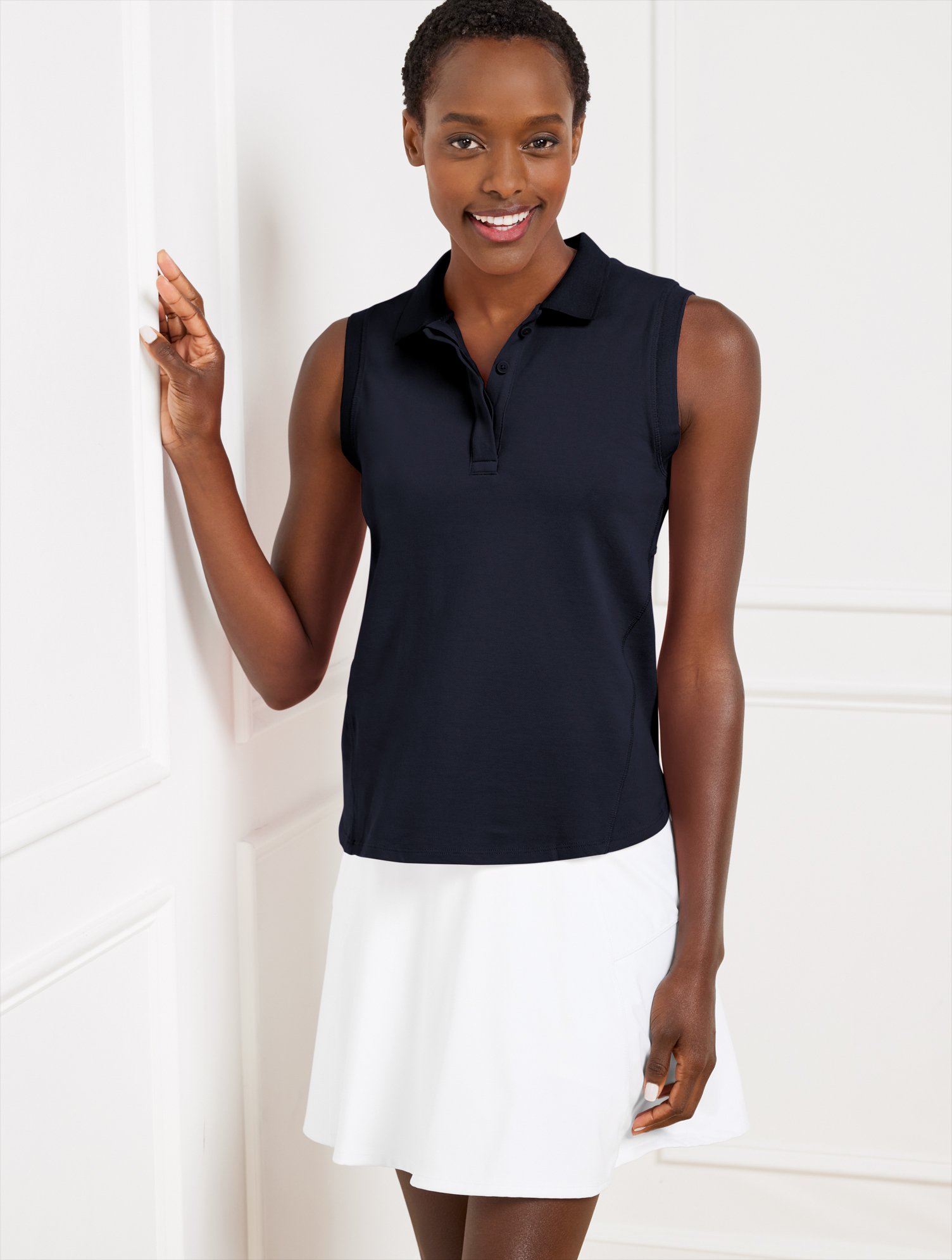 Passport Ponte Short Sleeve Polo | Talbots