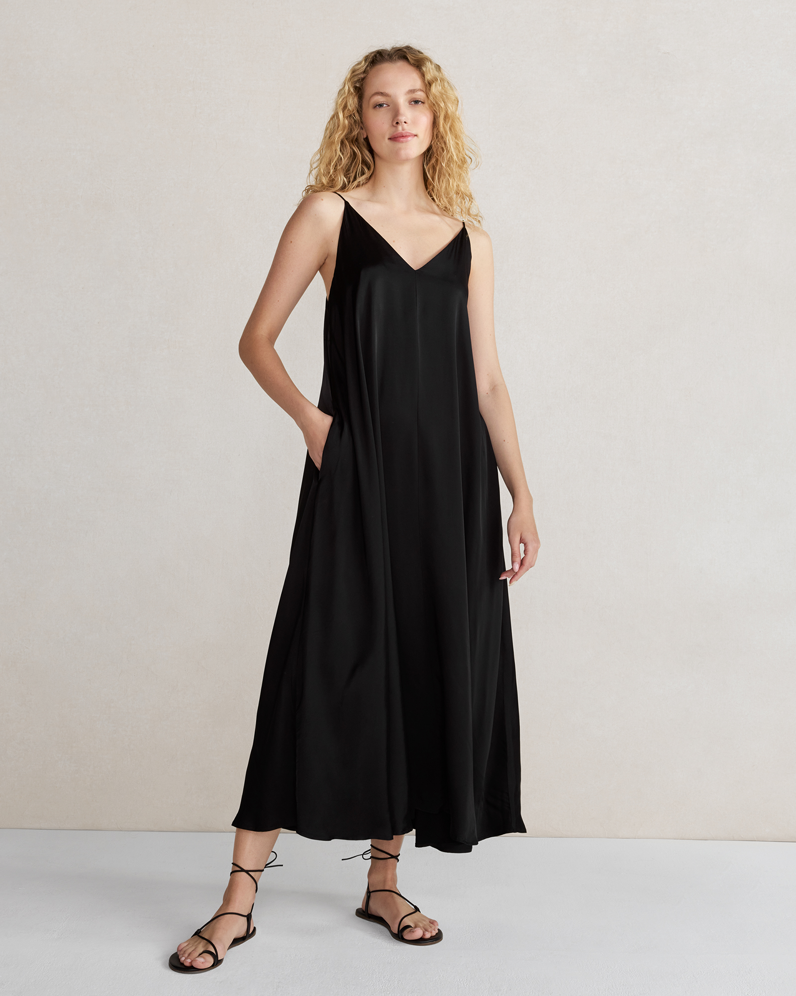 talbots silk dress Silky Maxi Dress