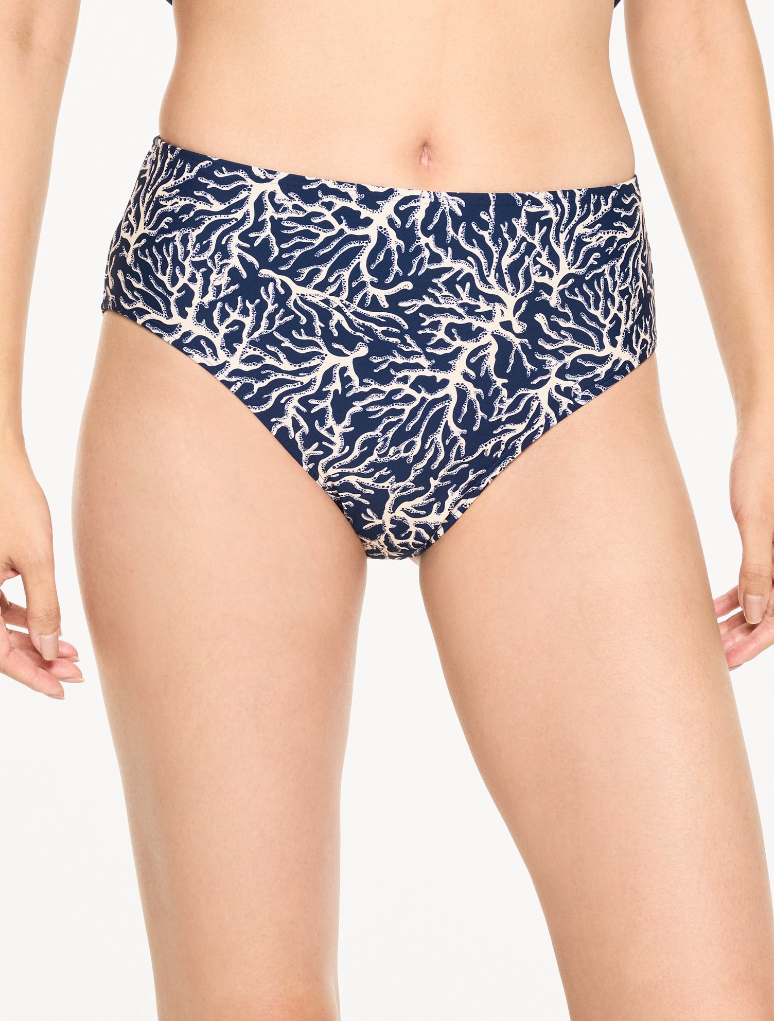 Aqua Club High Waist Swim Bottom - Coral Reef