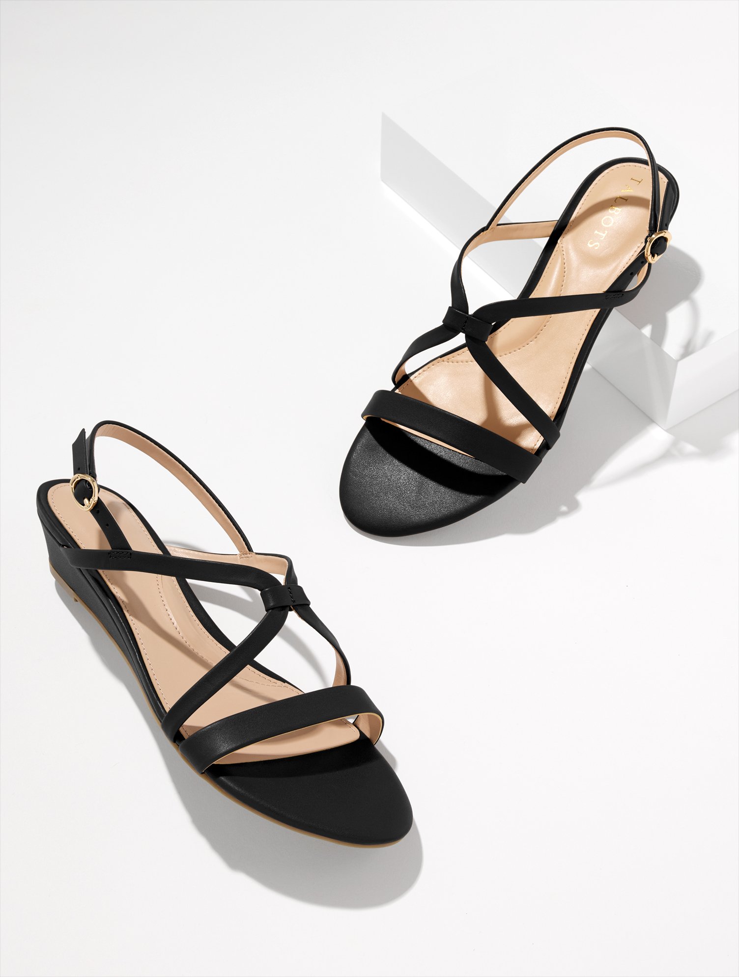 Capri Nappa Wedge Sandals