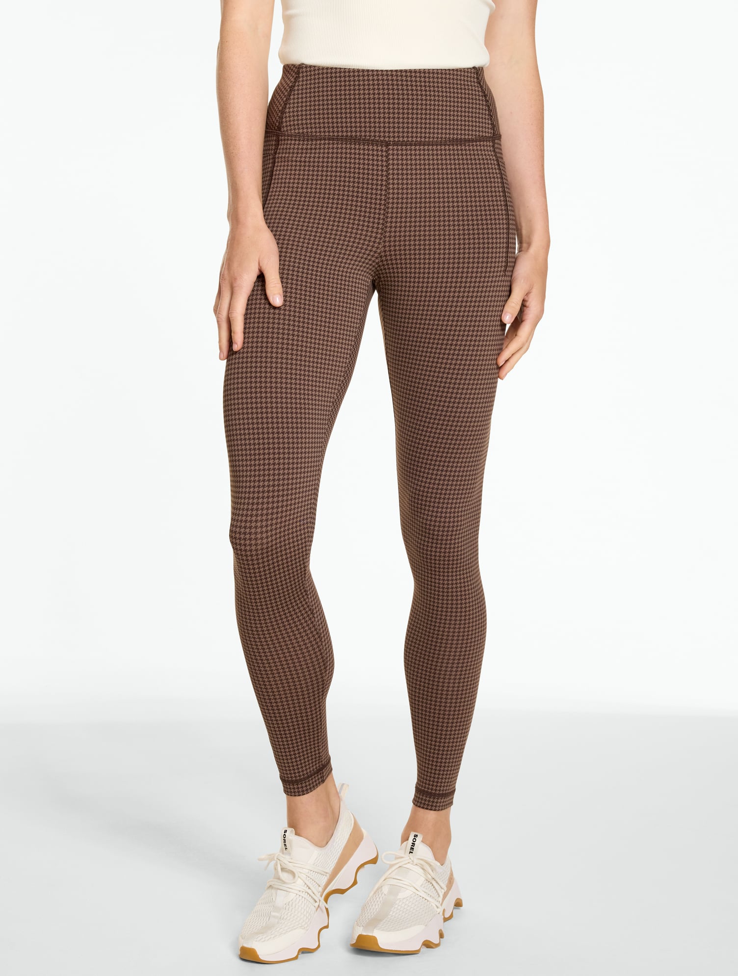 Out & About Leggings - Tonal Houndstooth