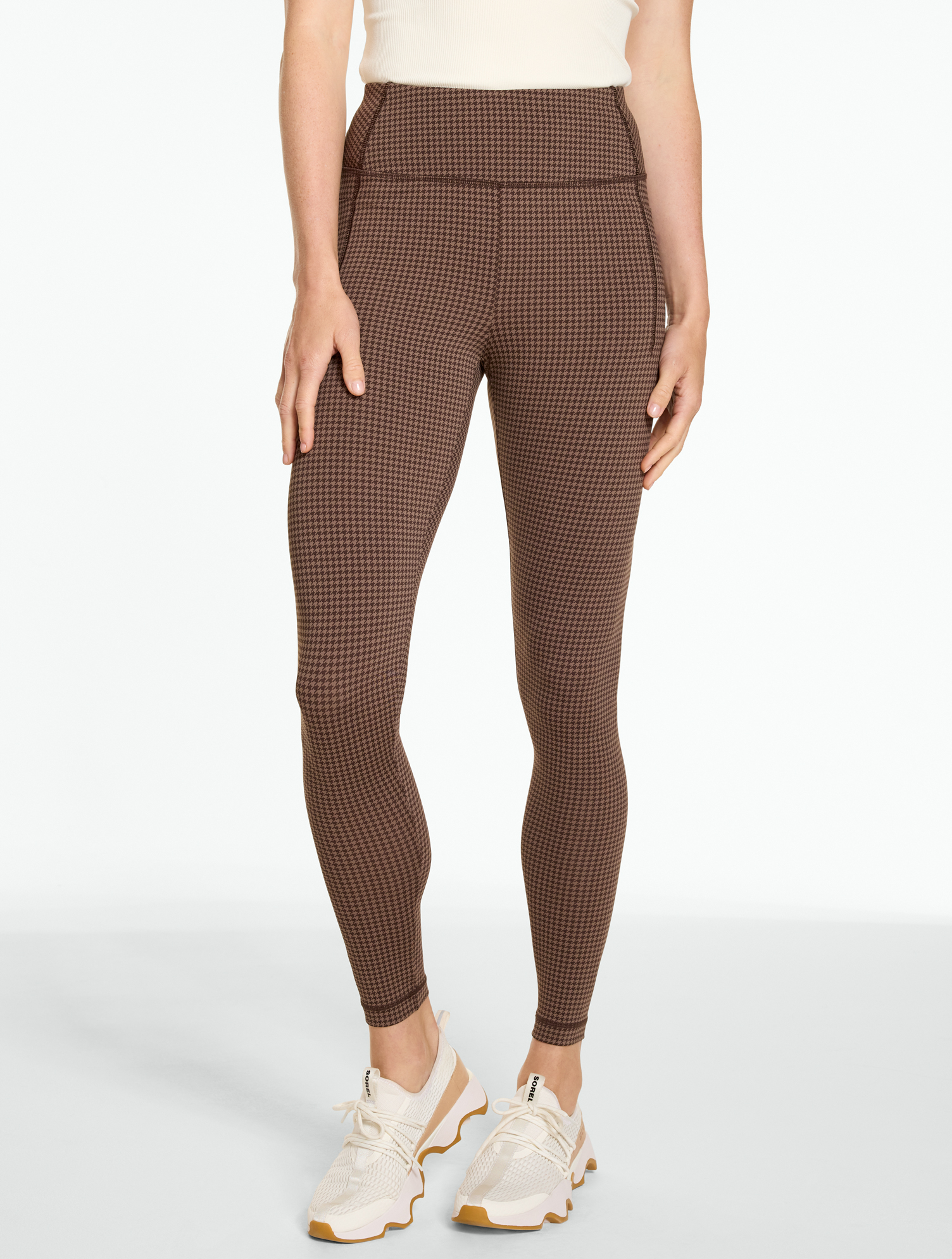 Out & About Leggings - Tonal Houndstooth