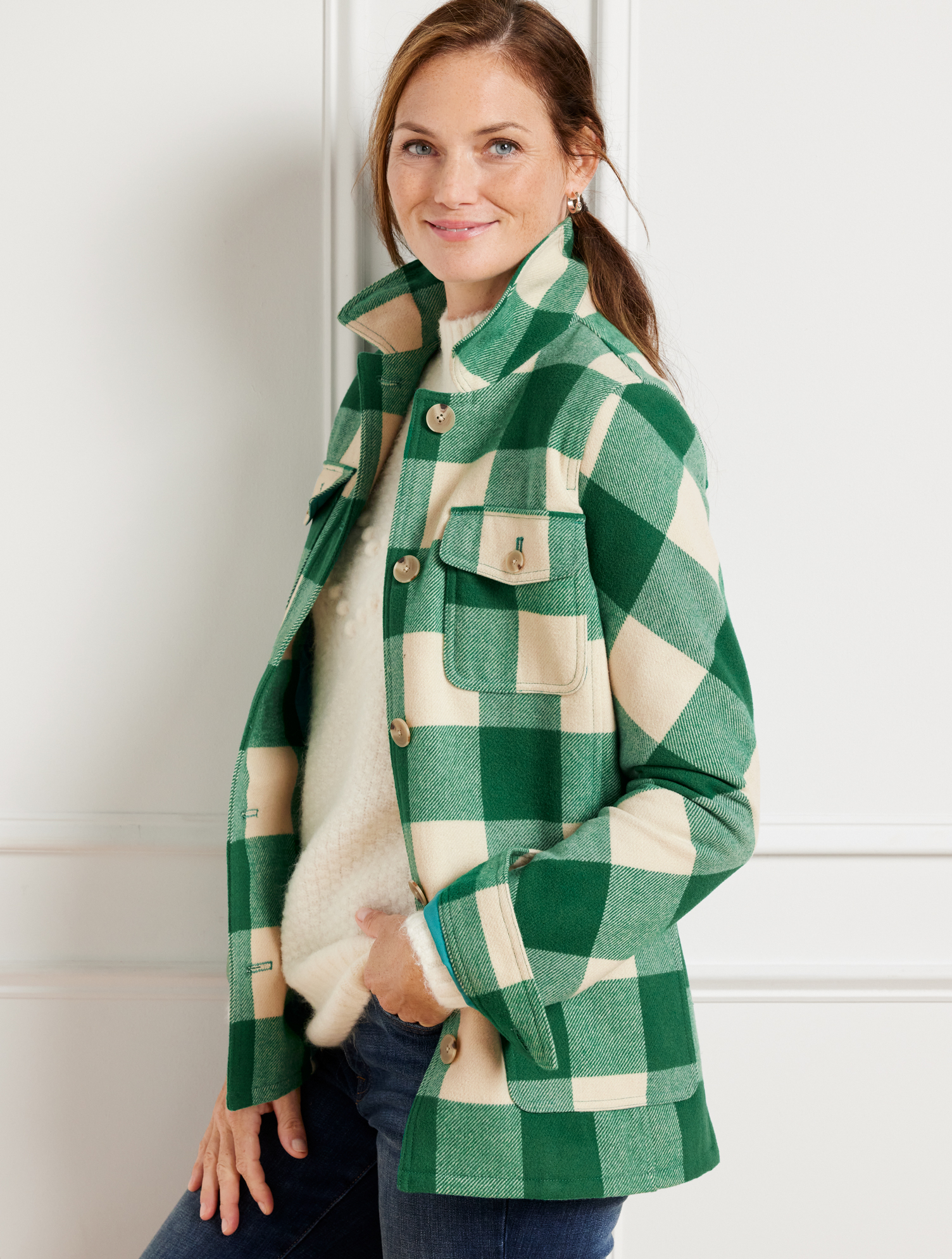 Shirt Jacket - Belle Check | Talbots