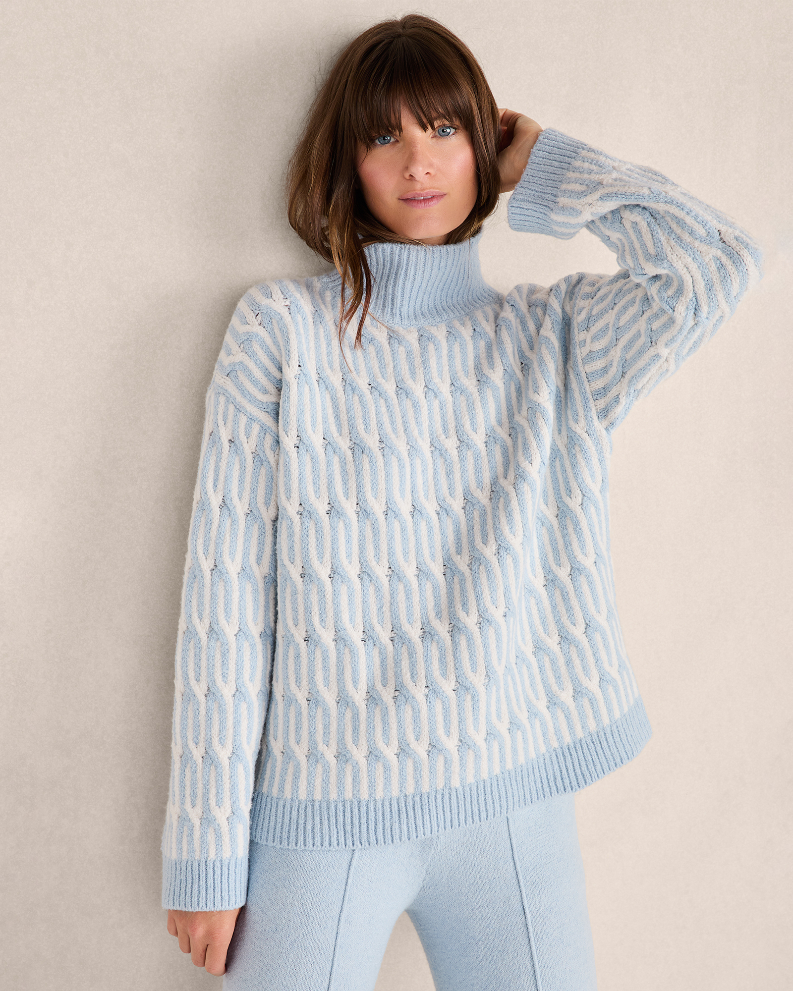 Organic Cotton Jacquard Sweater | Haven Well Within