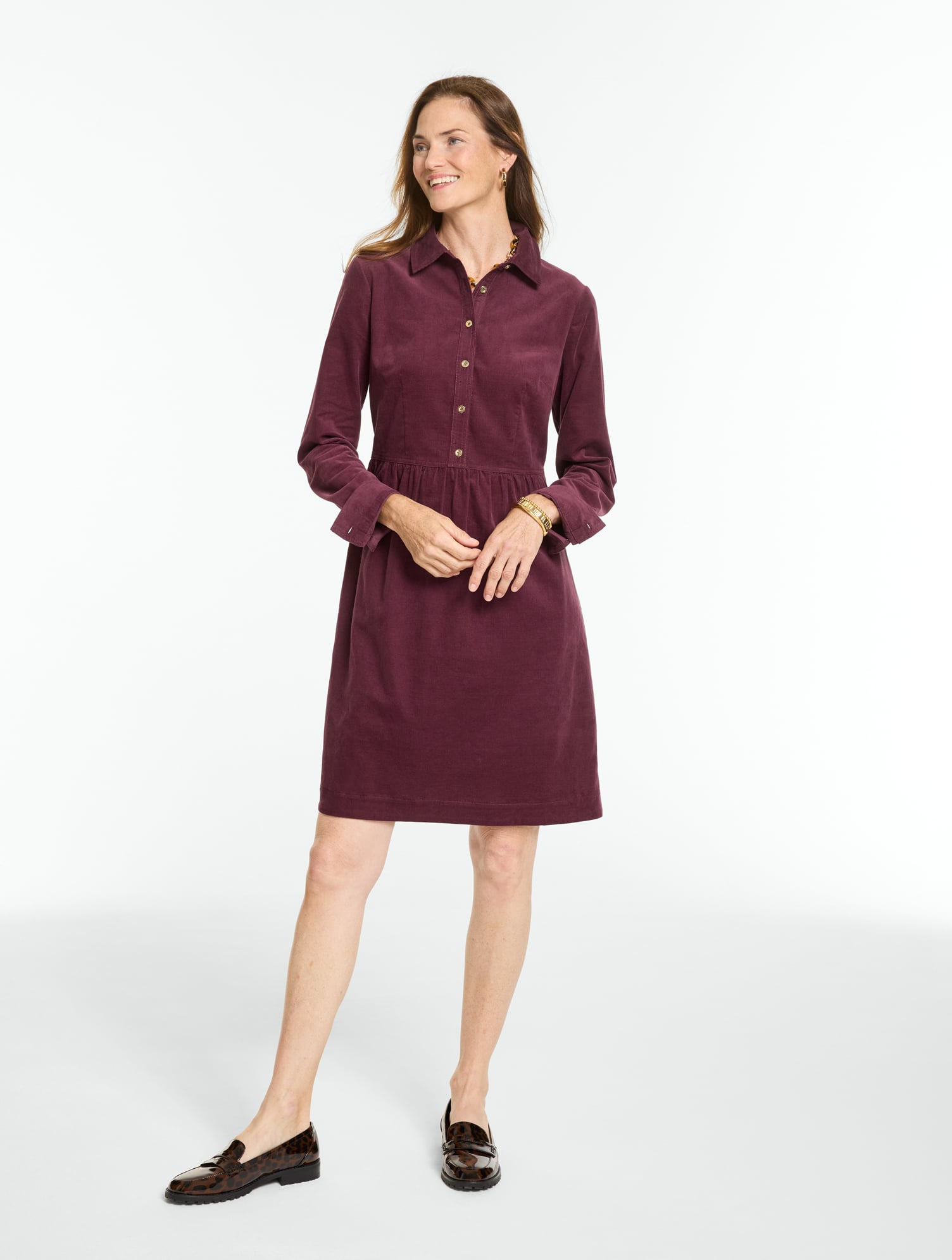 Corduroy Shirtdress