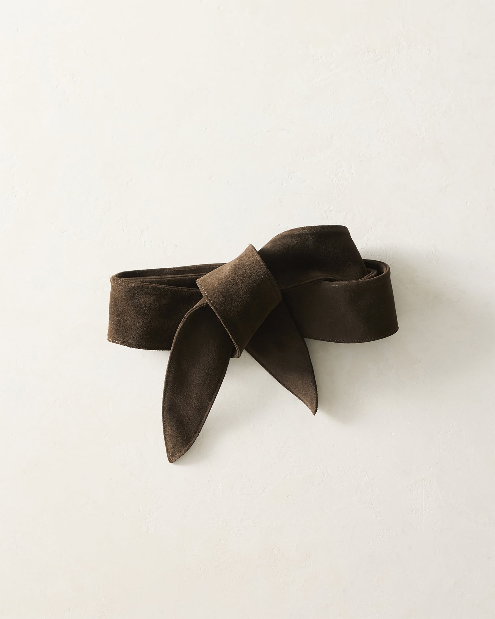 Italian Suede Tie Belt