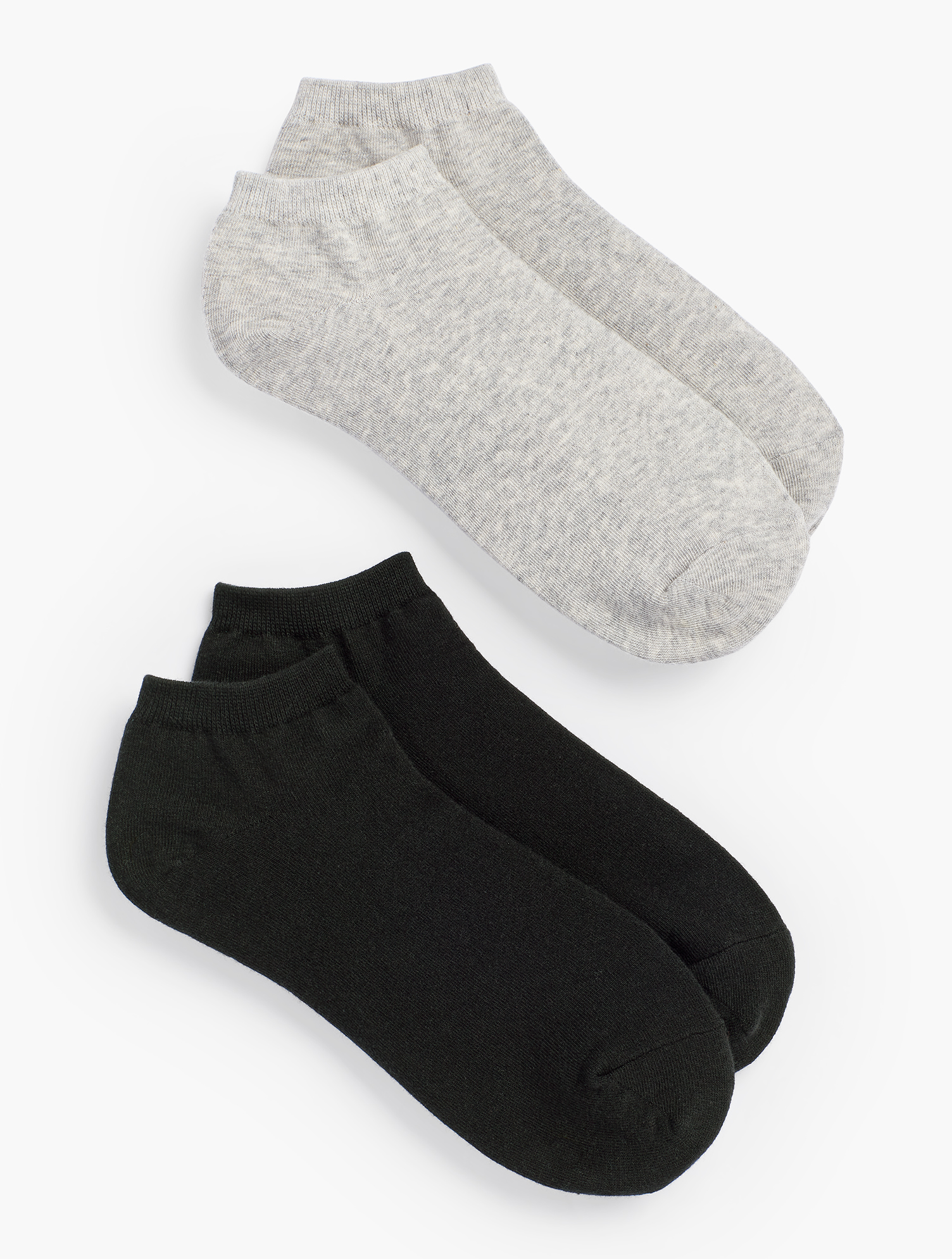 Talbots Two-pair Sock Set - Black/grey Heather - 001  In Black,grey Heather