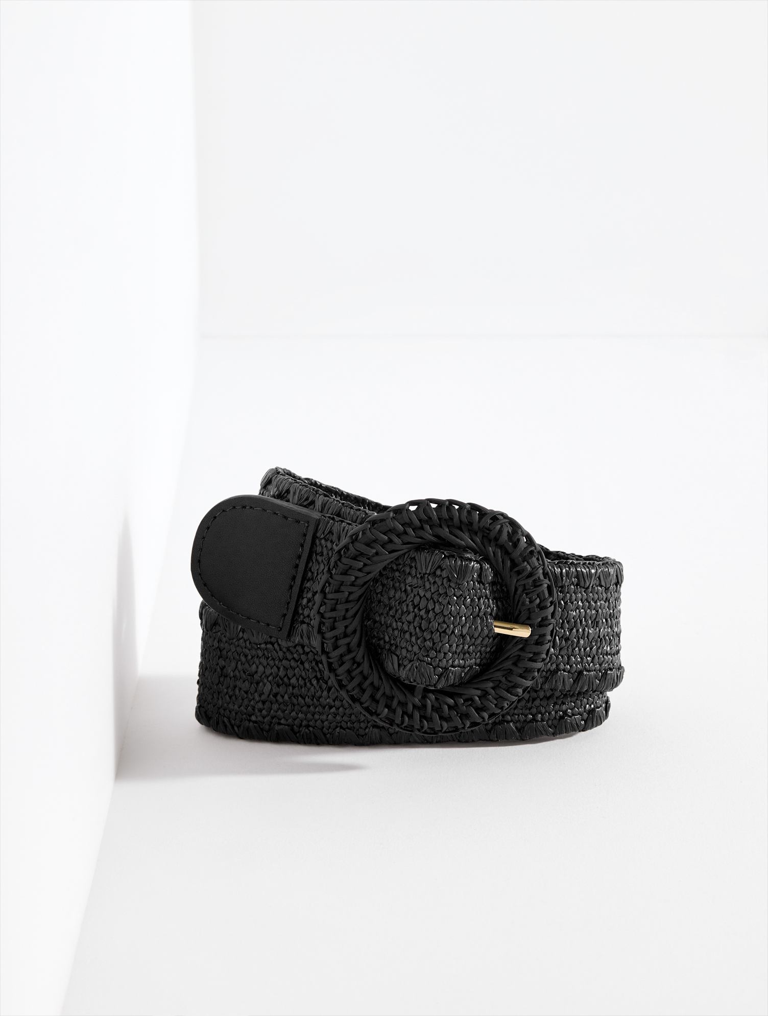 Talbots Black Leather Belt with Leather Coated Buckle - M Reversible Belt | Talbots main image 4