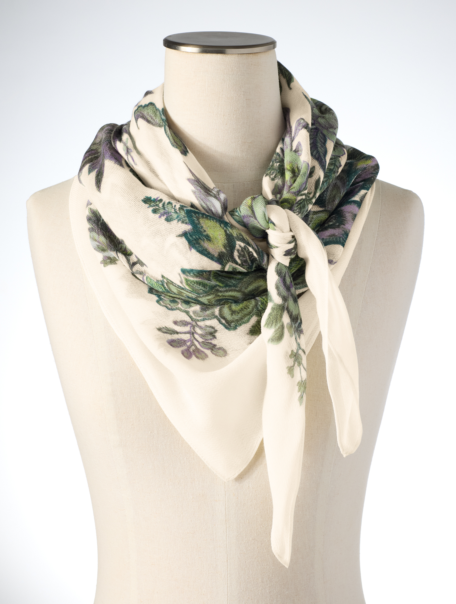 Fresco Floral Square Scarf