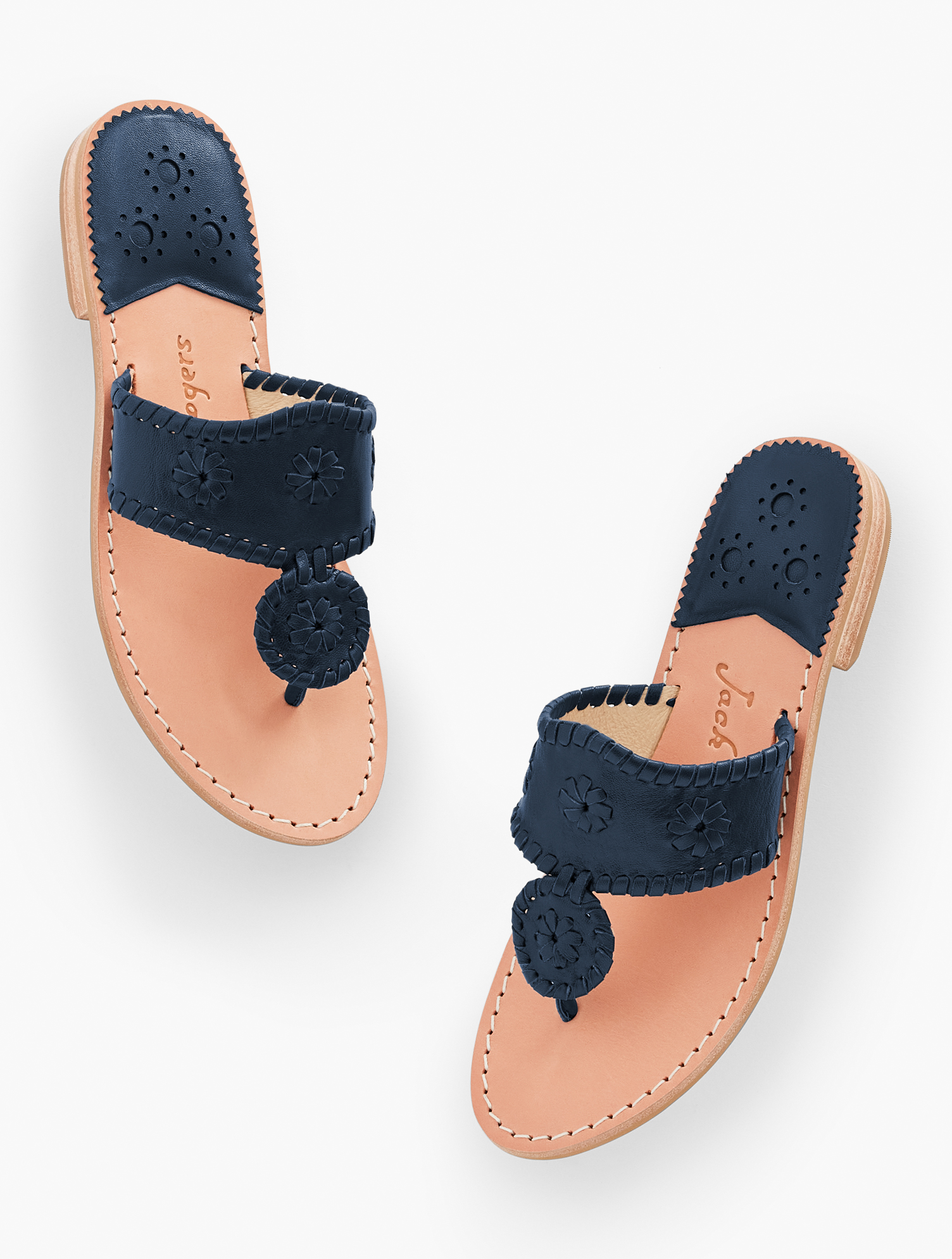 Talbots Jacks Flat Sandals - Midnight Navy Blue - 9m
