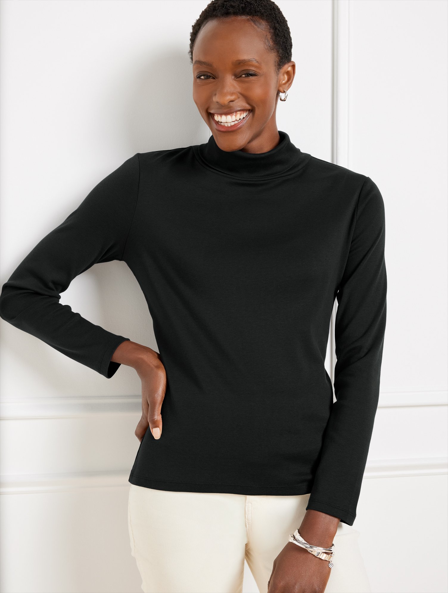 Cotton Turtleneck Talbots