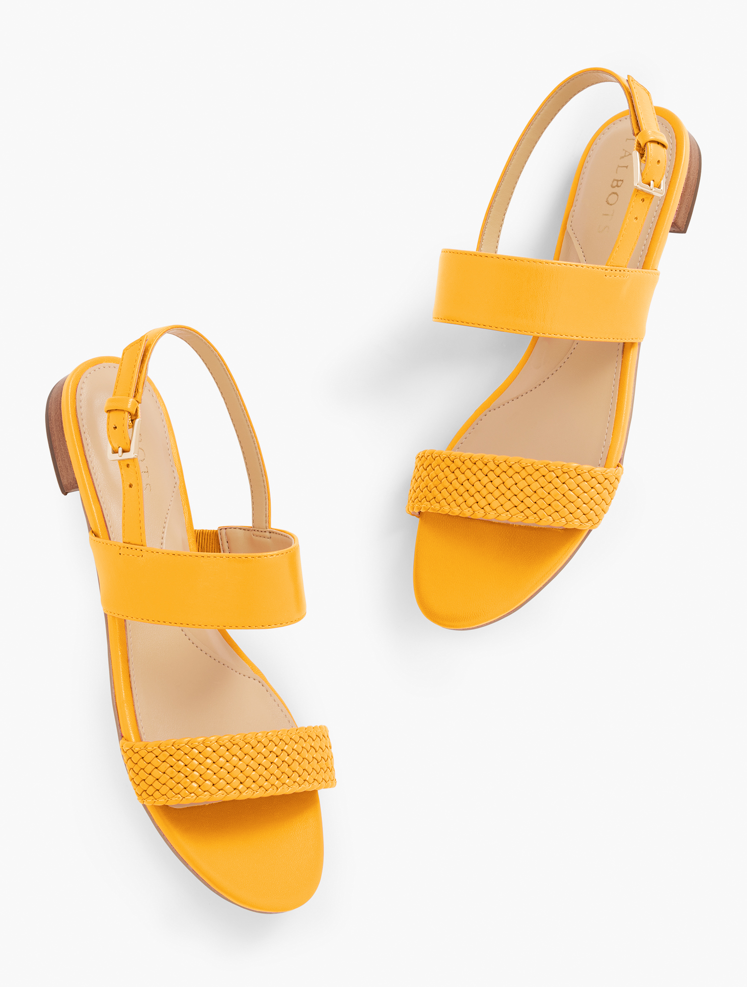 Talbots Keri Braid Sandals - Bright Marigold - 11m