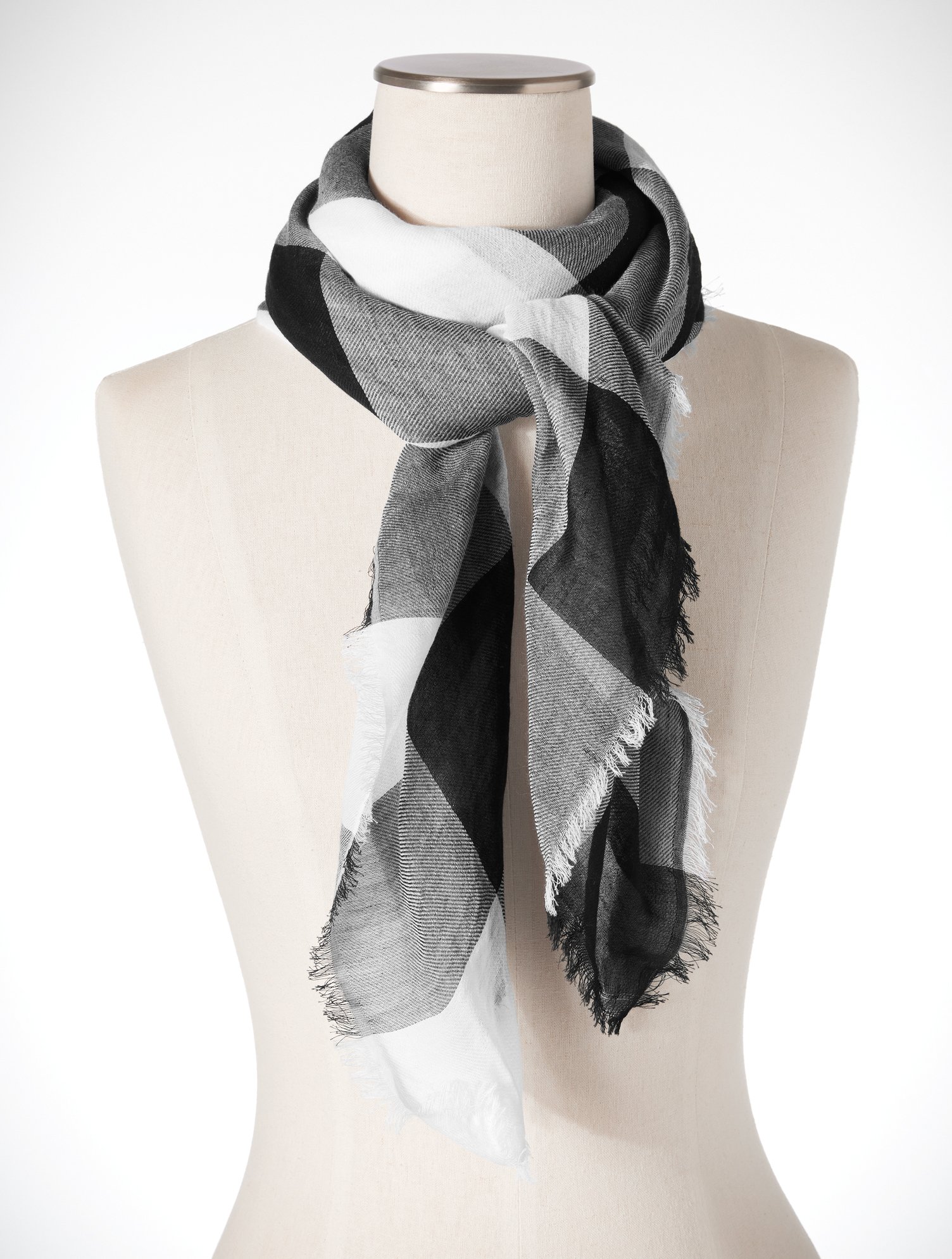 Singing Gingham Square Scarf