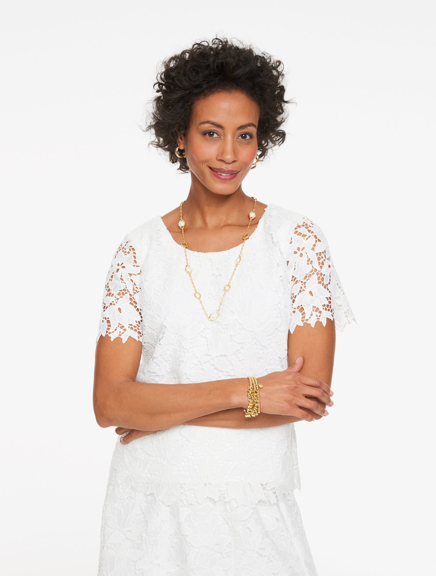 RSVP Floral Lace Top