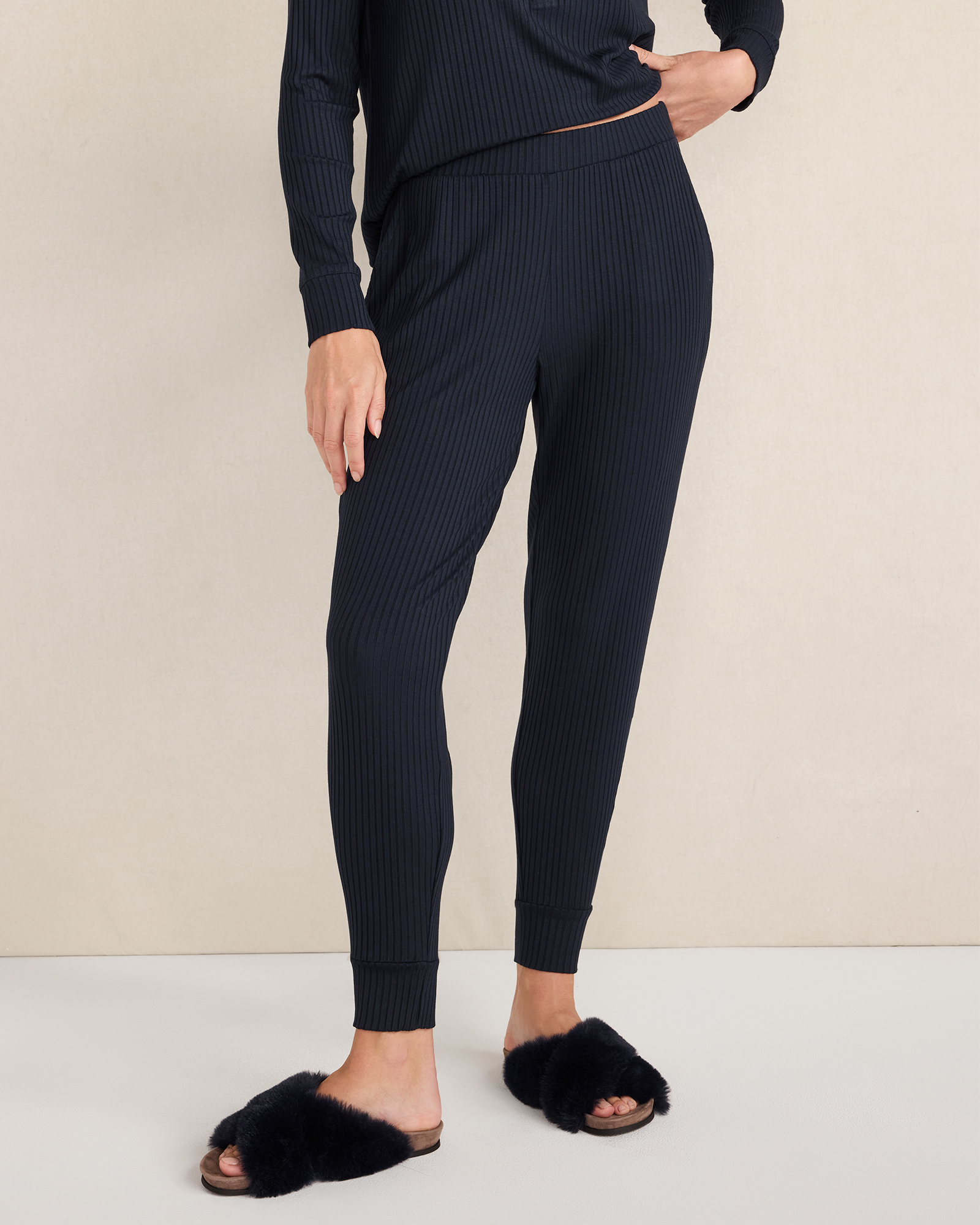 Resti Drapey Rib Knit Joggers