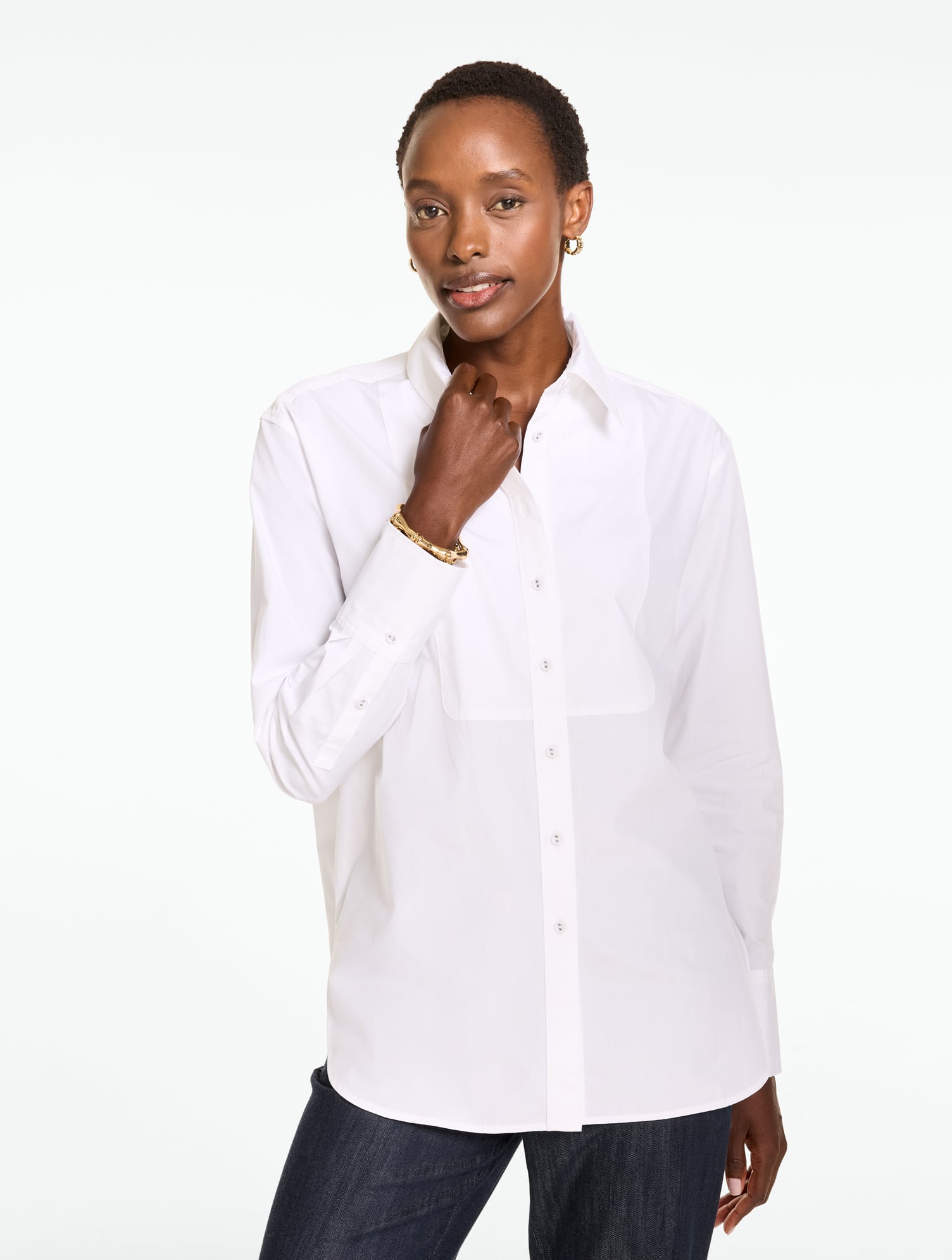 Everyday Relaxed Tuxedo Shirt