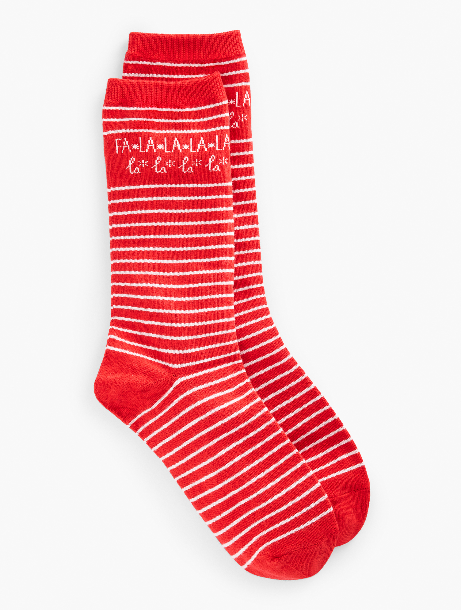Talbots Fa La La Trouser Socks - Red - 001