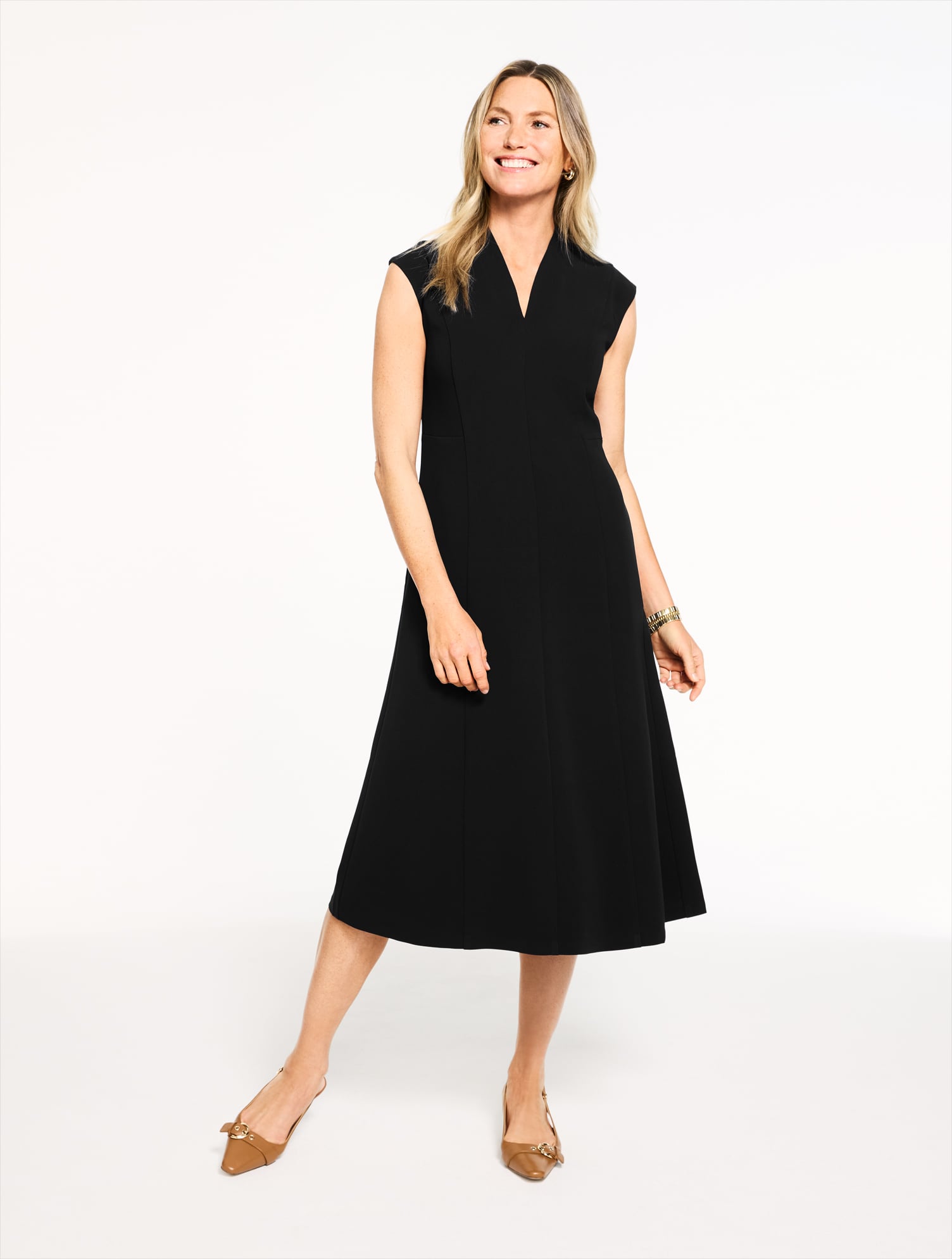 Easy Travel Dress - Black - 4 Talbots