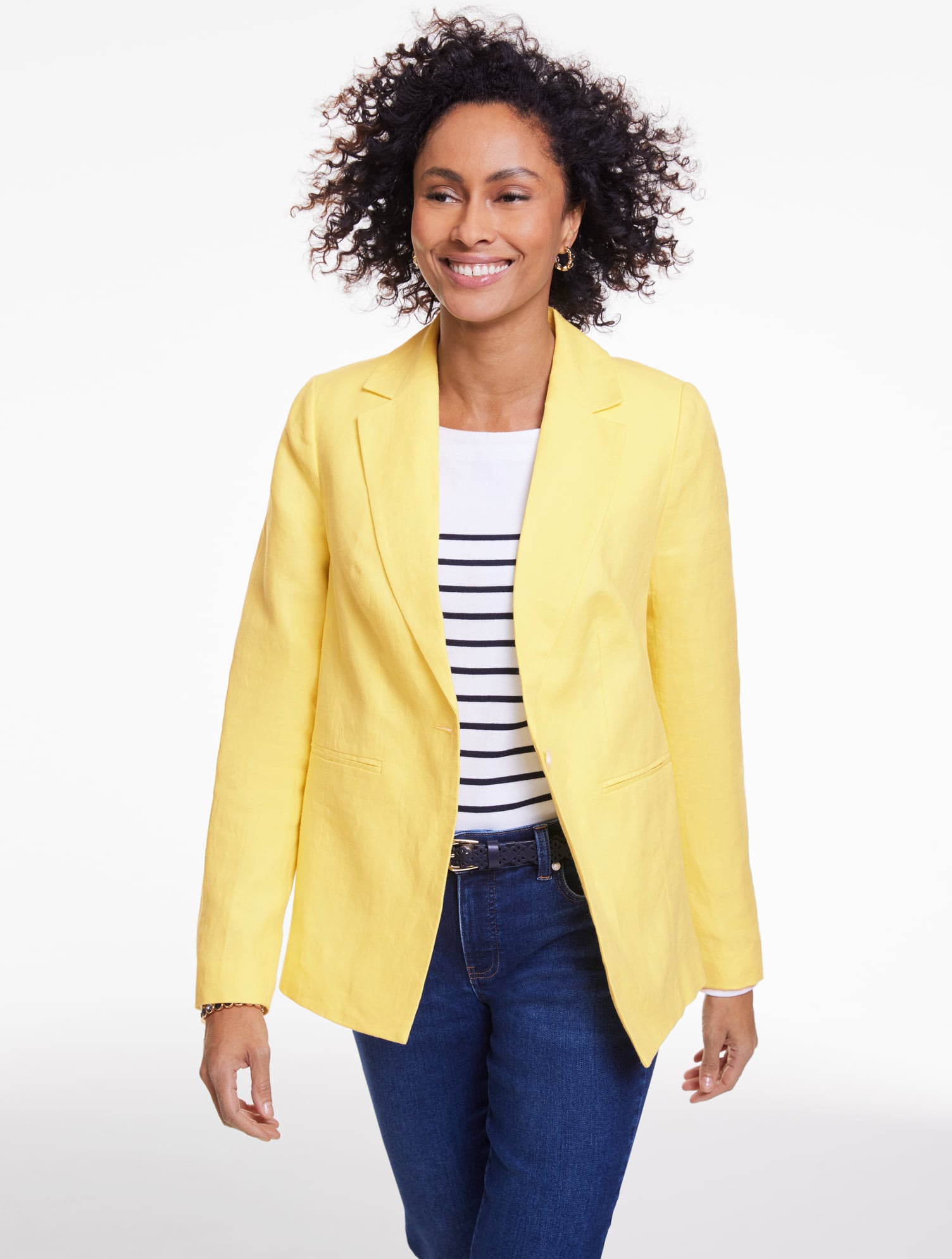 Collarless Tweed Jacket | Talbots