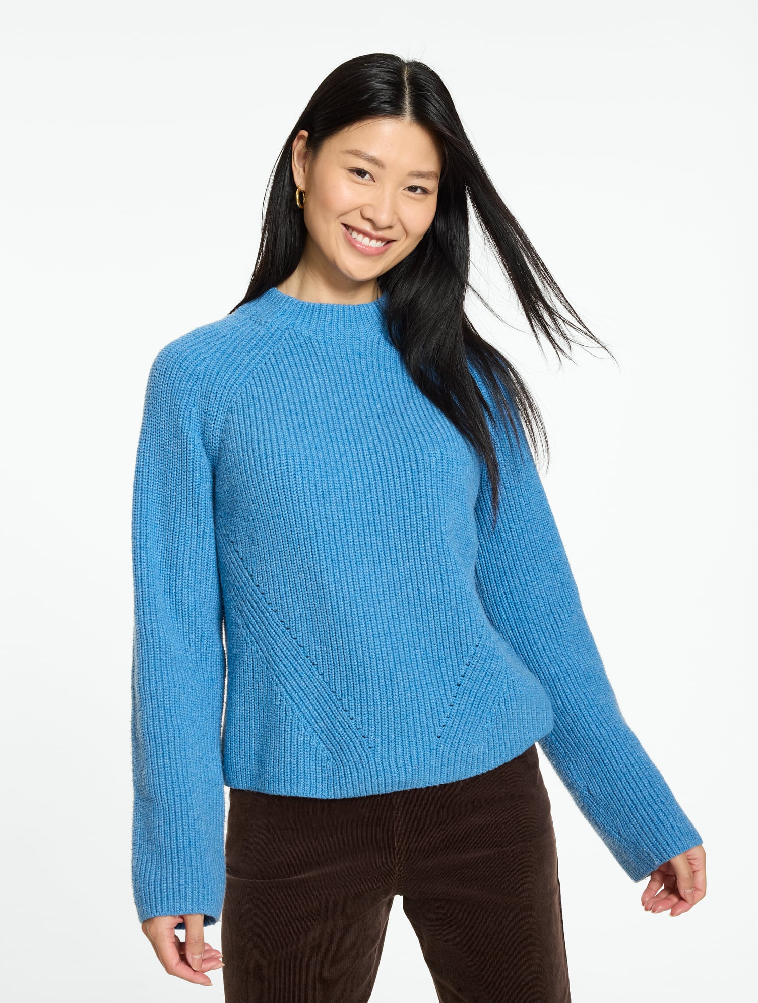 Shaker Knit Crewneck Sweater - thumbnail 4