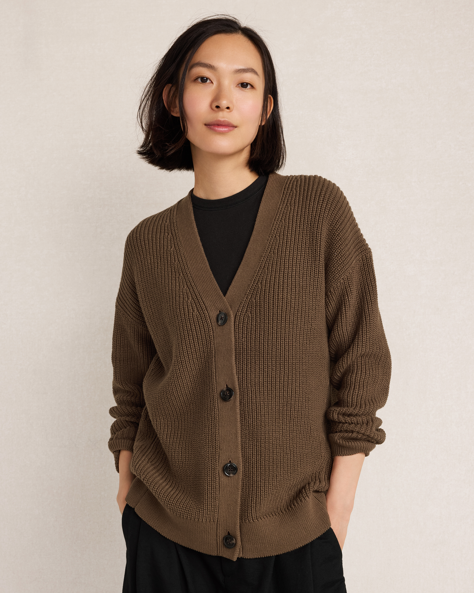 Organic Cotton Shaker Stitch Cardigan | Haven Well Within