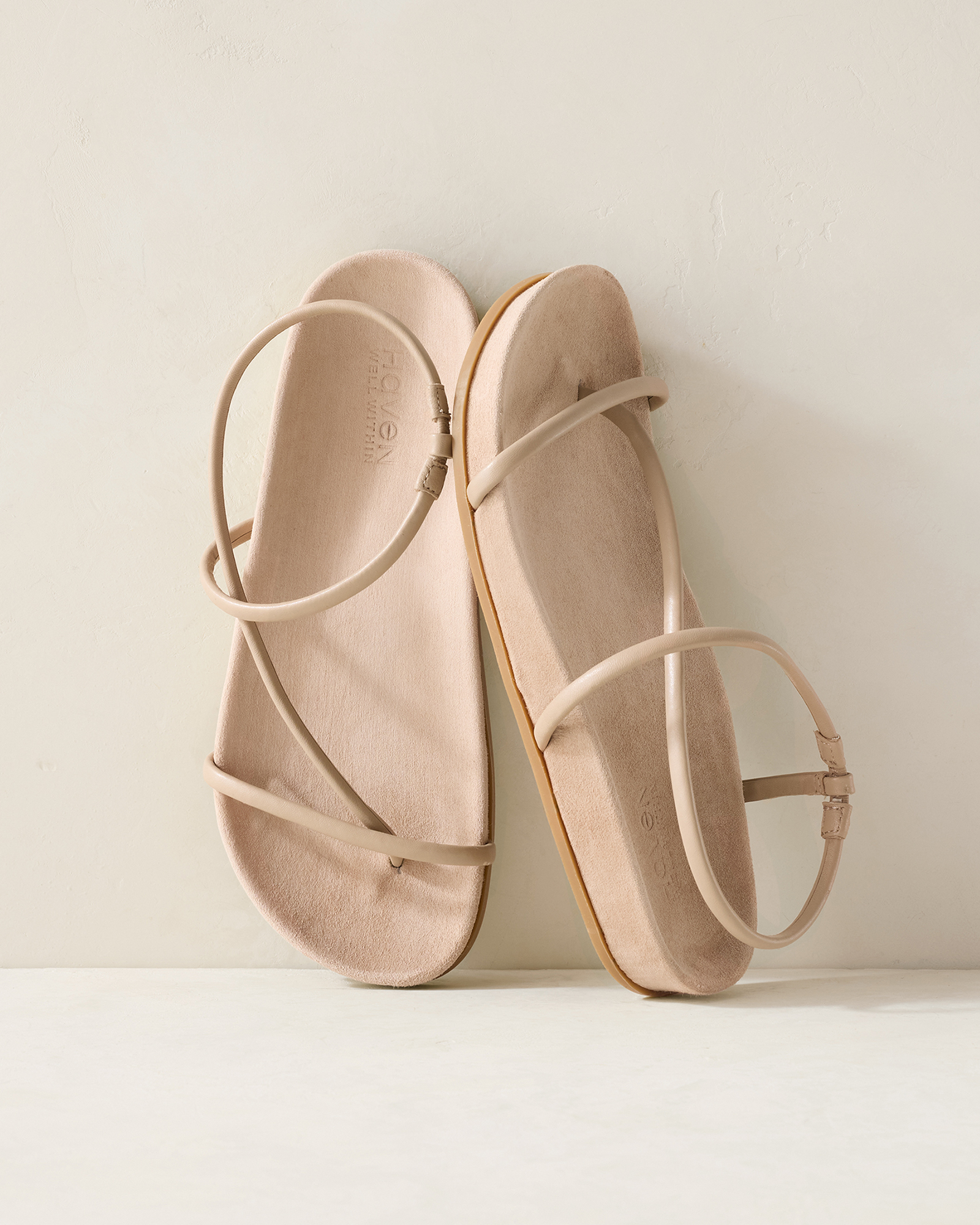 Strappy Leather Molded Sandals - thumbnail 8