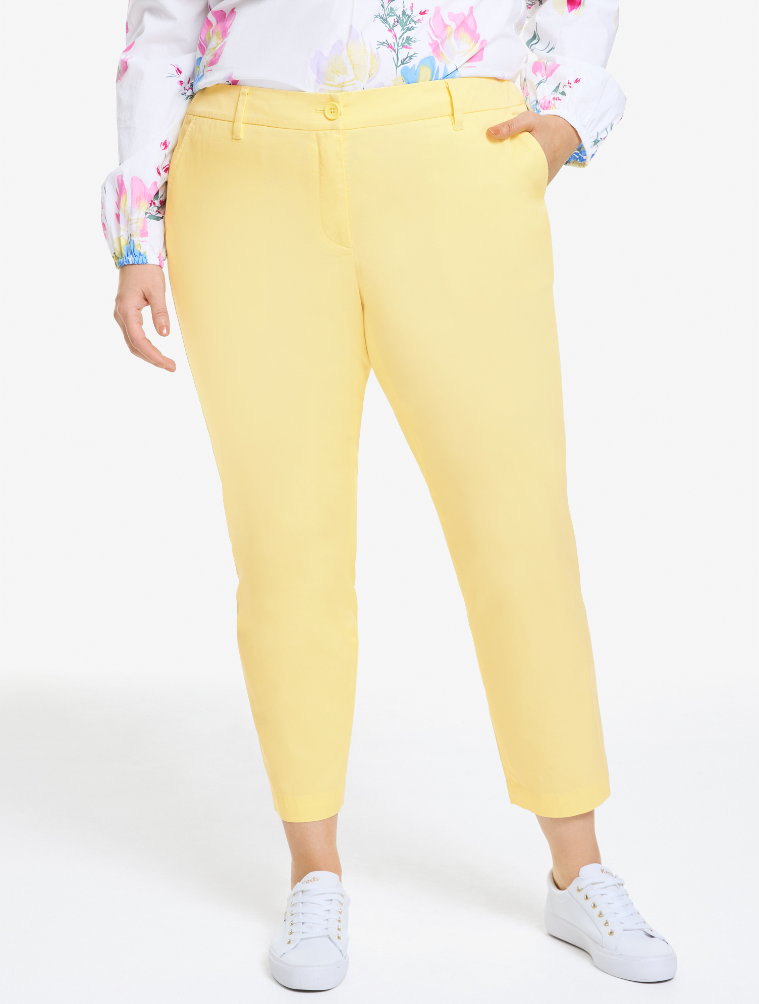 Talbots Plus Petite - Heritage Twill Perfect Crops Pants - Daisy - 22 Talbots