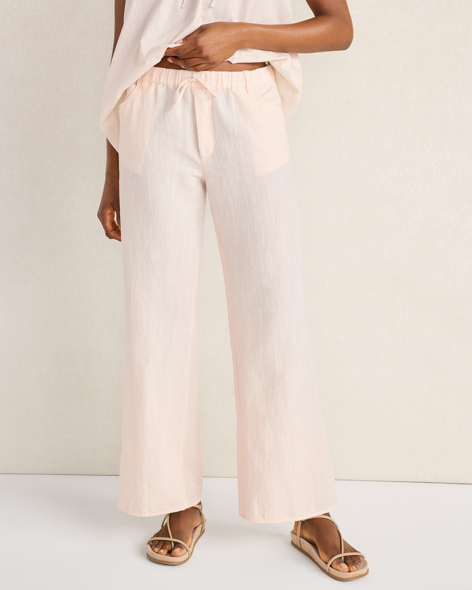 Organic Cotton Linen Drawstring Pants | Haven Well Within