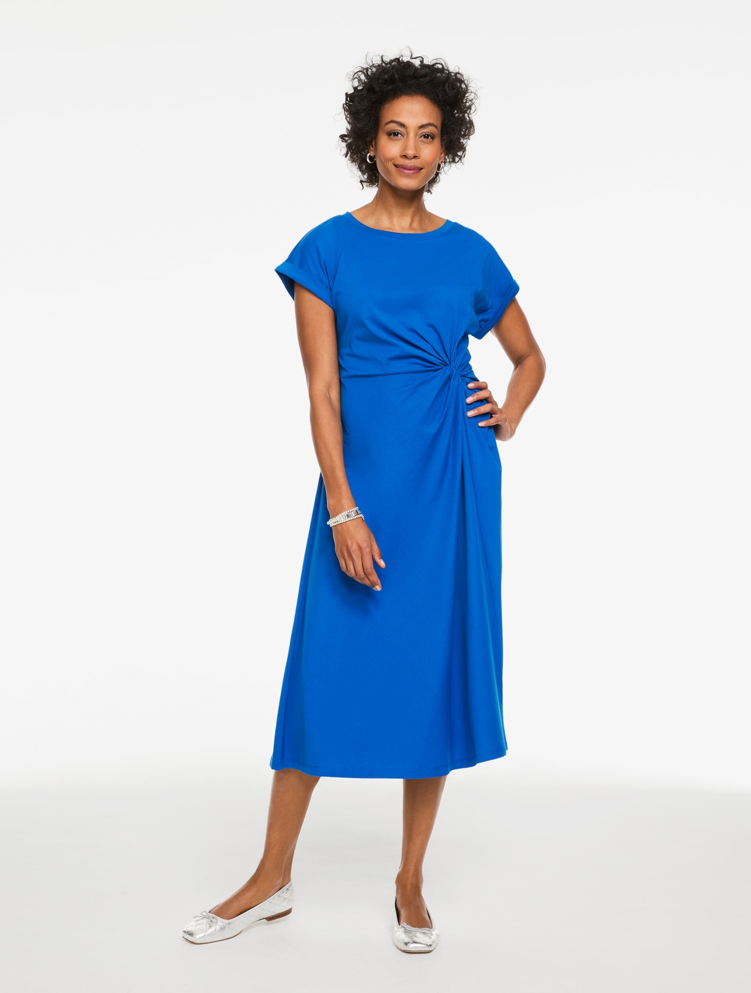 Short Sleeve Fit & Flare Dress - Casablanca | Talbots