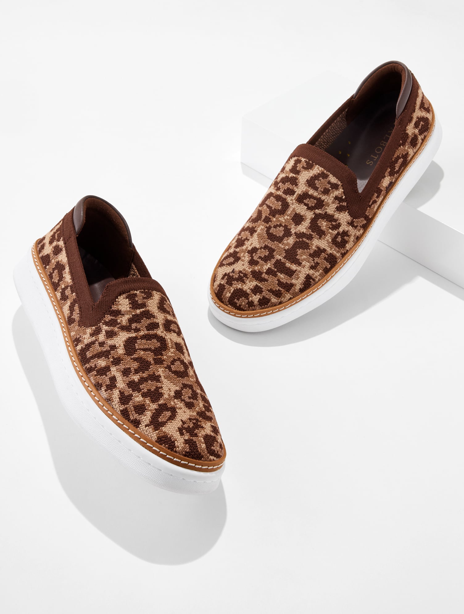 Brittany Knit Slip-On Sneakers - Dreamy Leopard