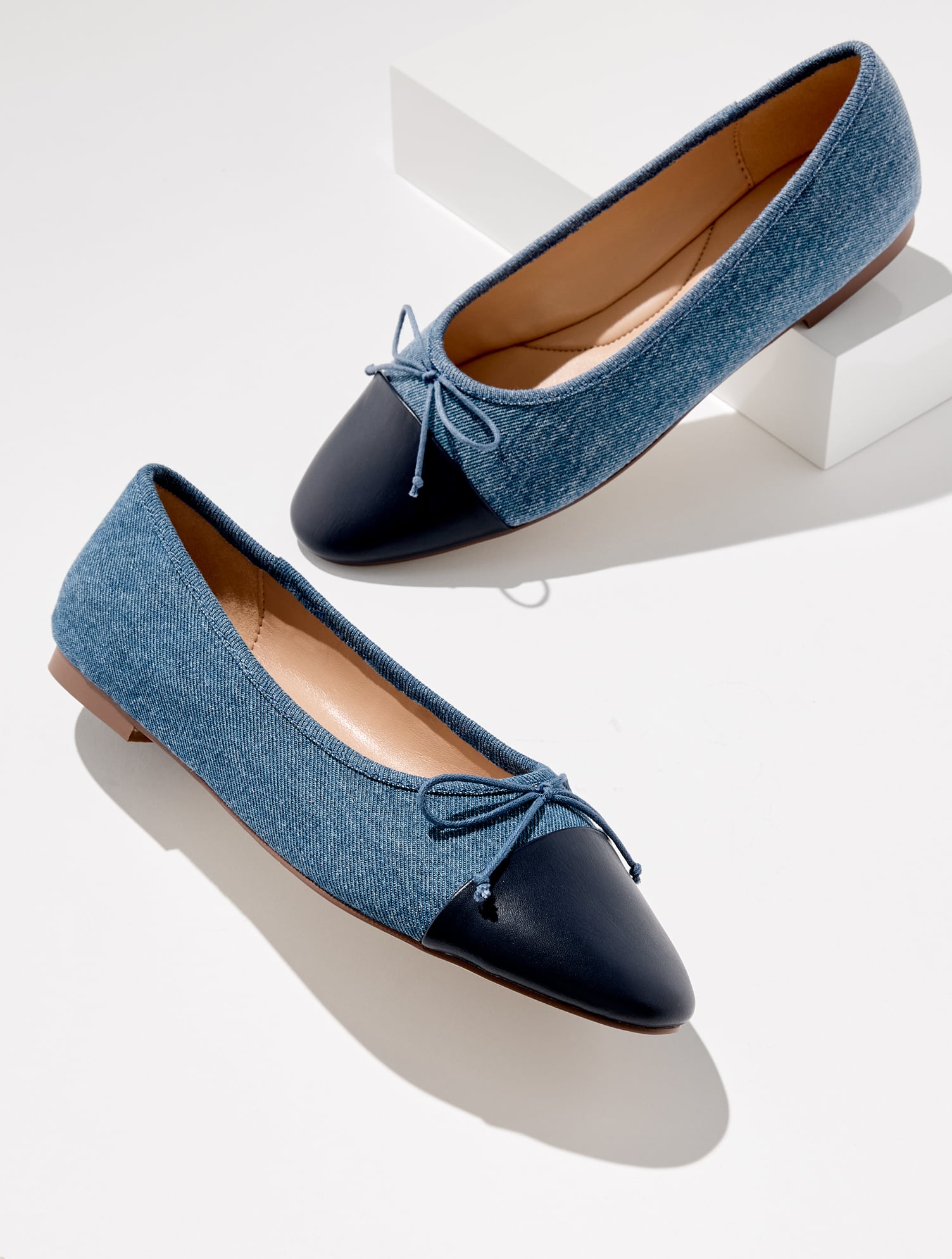 Talbots Ansly Denim Nappa Ballet Flats - Blue/indigo - 9m  In Blue,indigo
