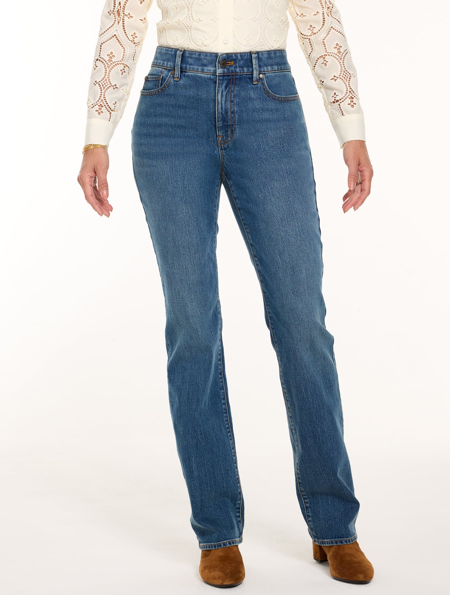Barely Boot Jeans - Esme Wash Curvy Fit