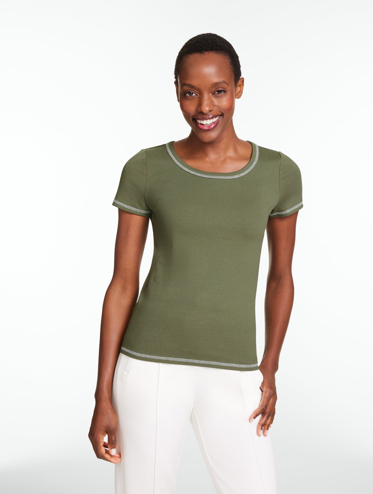 Hollister Ribbed Short-Sleeve Icon Henley | Liberty Center
